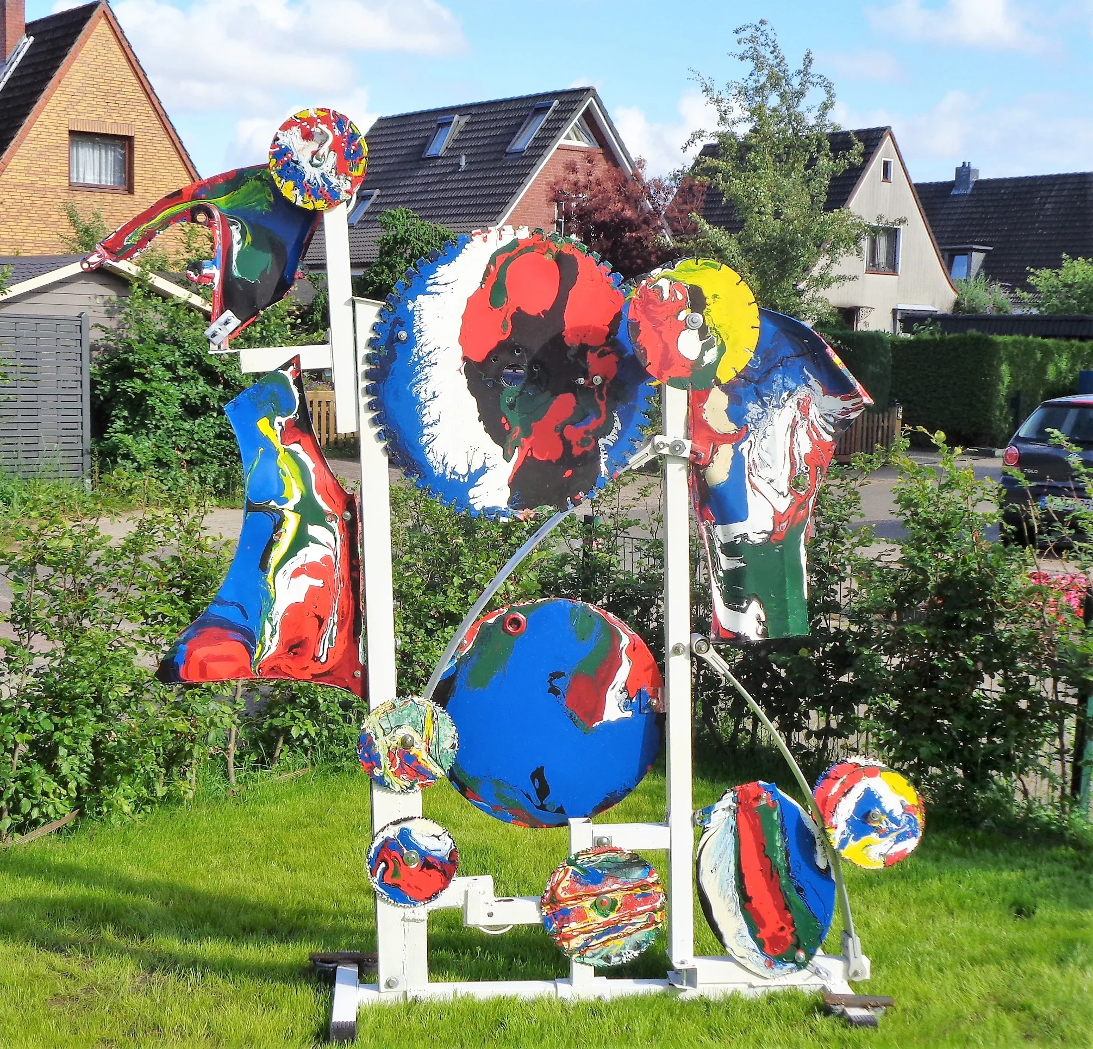 Gartenplastik · Gartenplastik für Familie Tesche