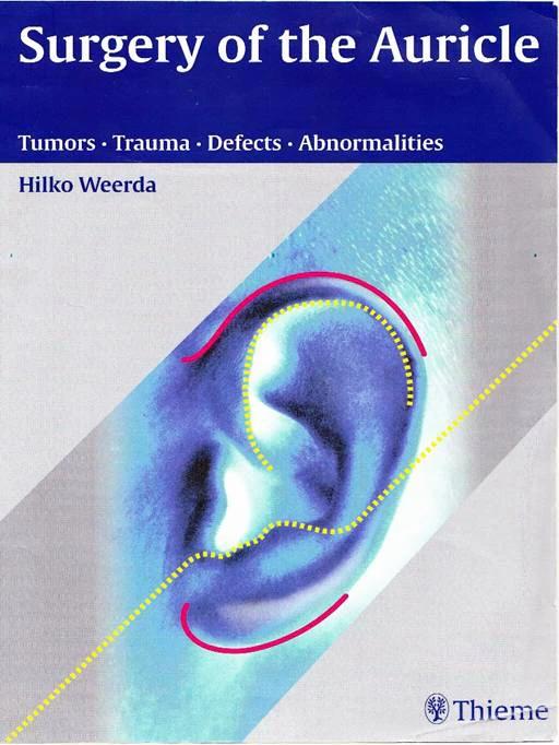 English cover of the book Surgery of the Auricle.