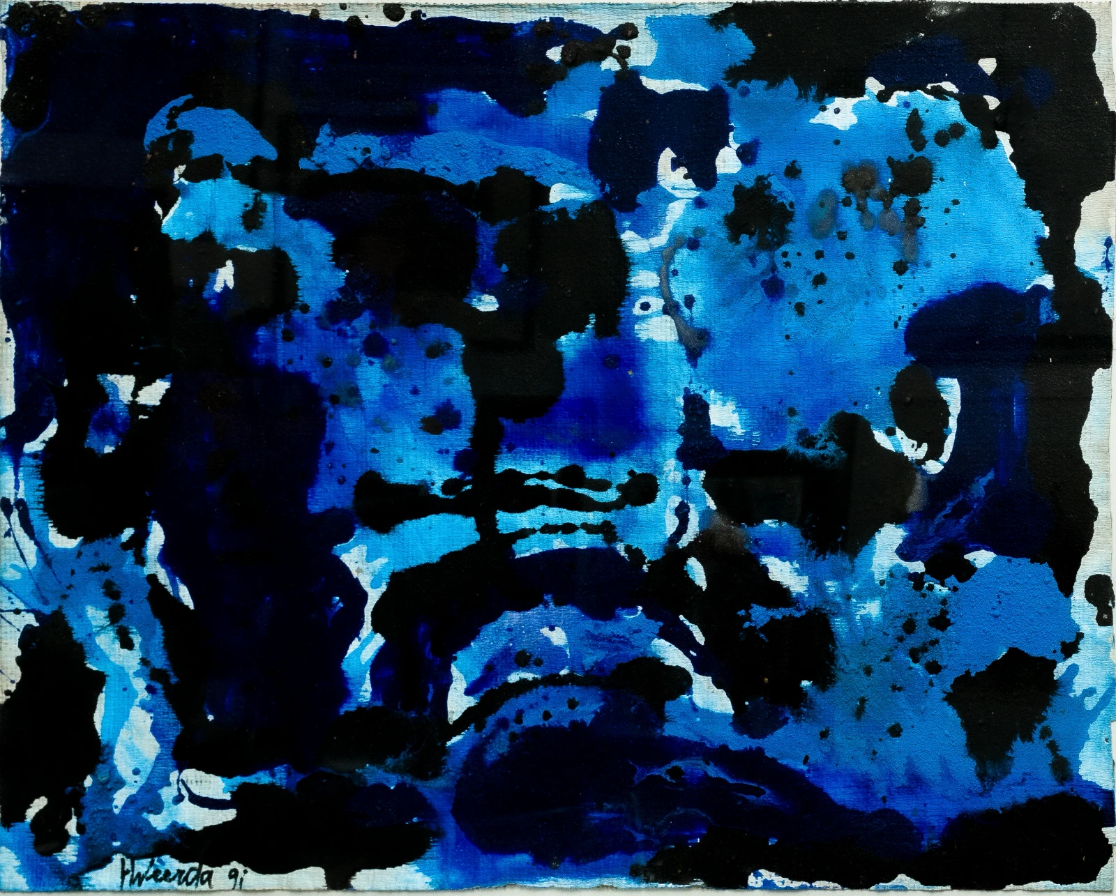 Komposition in Blau