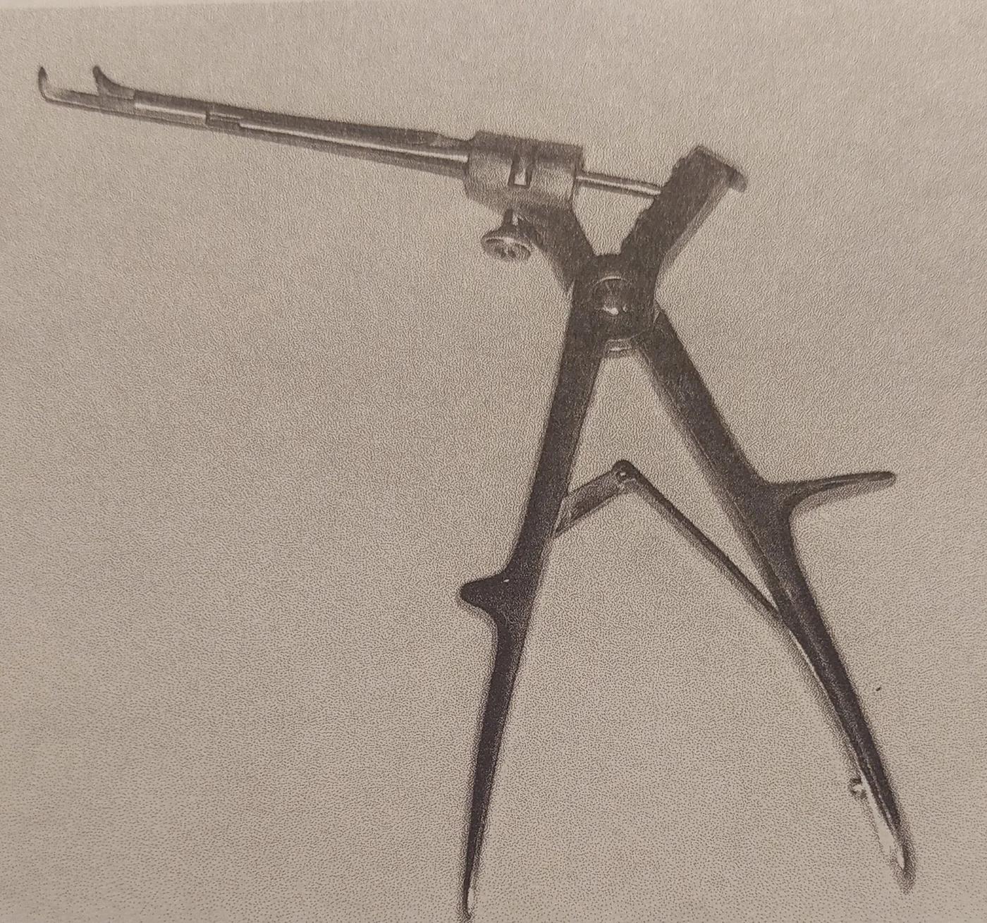 Special punch for tracheotomy.