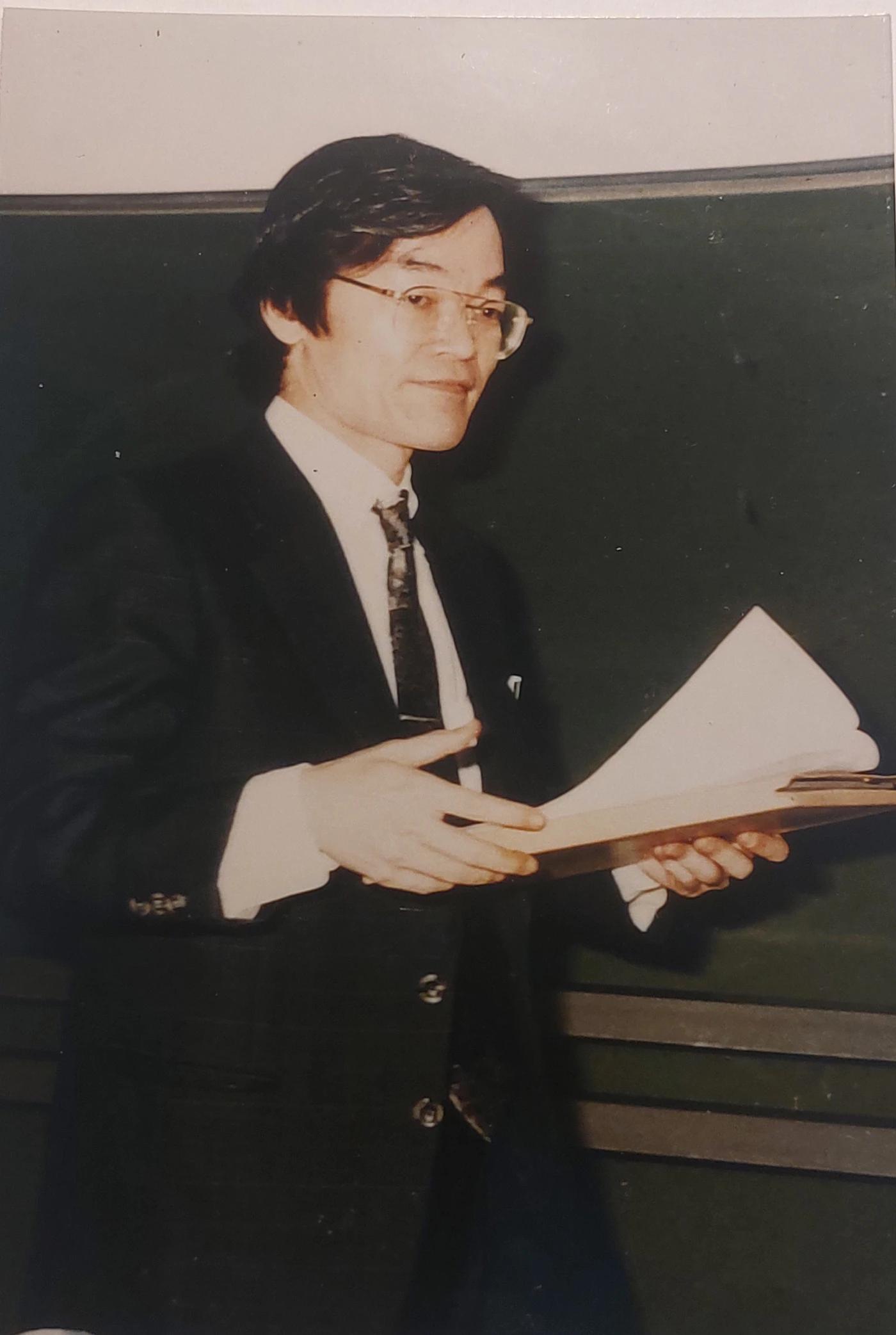 Satoru Nagata during the 1997 Lübeck symposium.