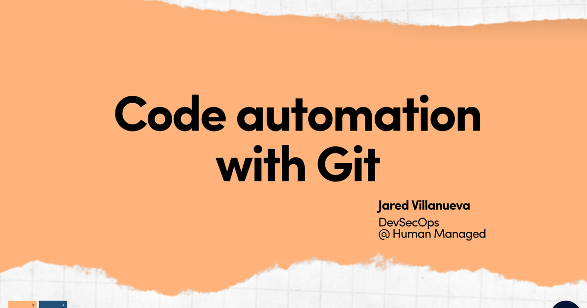 Automating and securing code management with Git