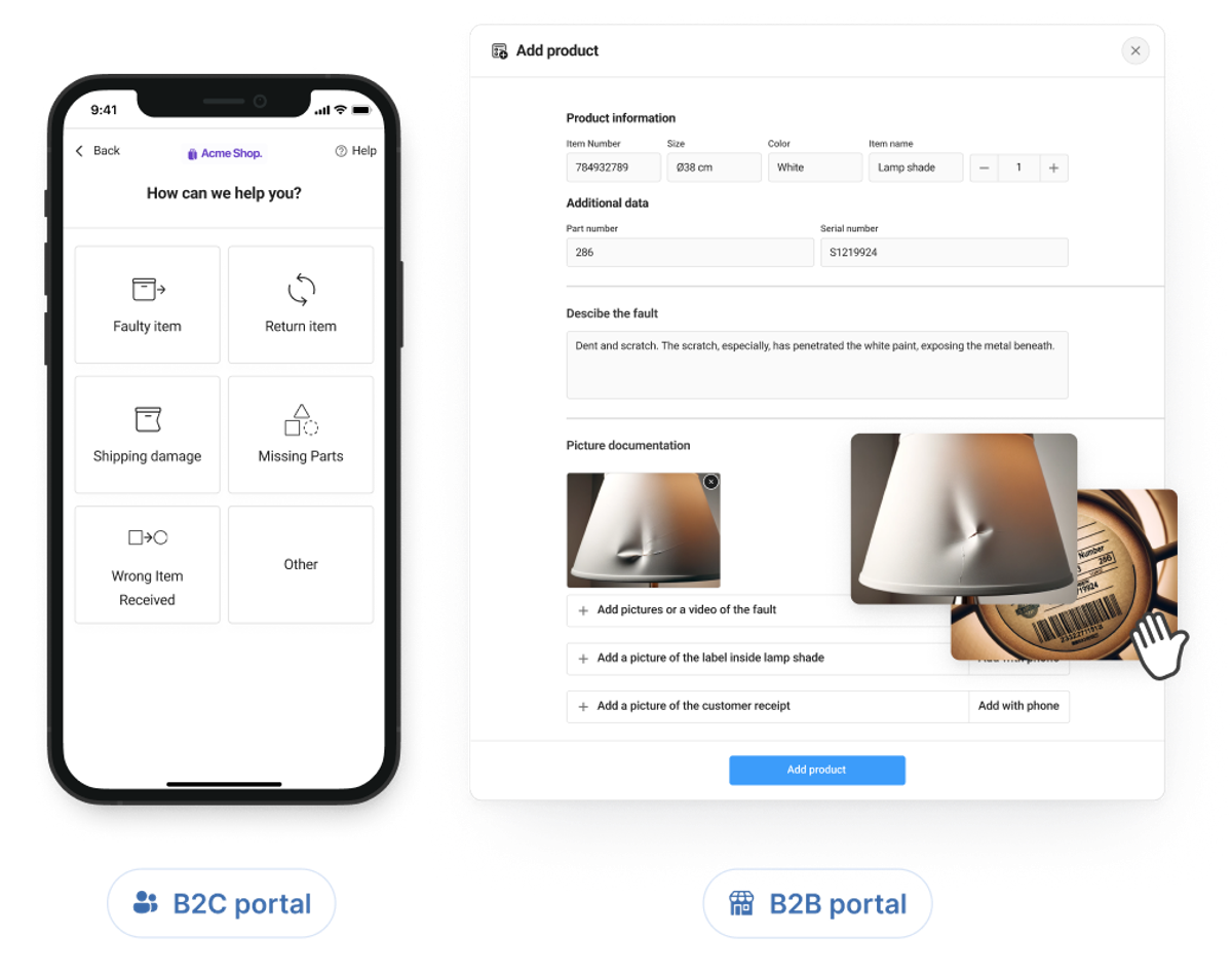 Claimlane portal overview example