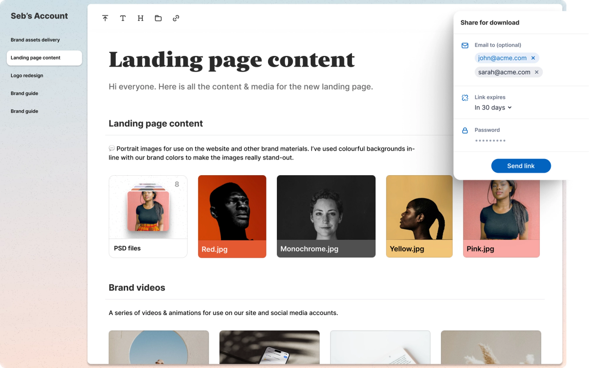 Peony Landing Page Content