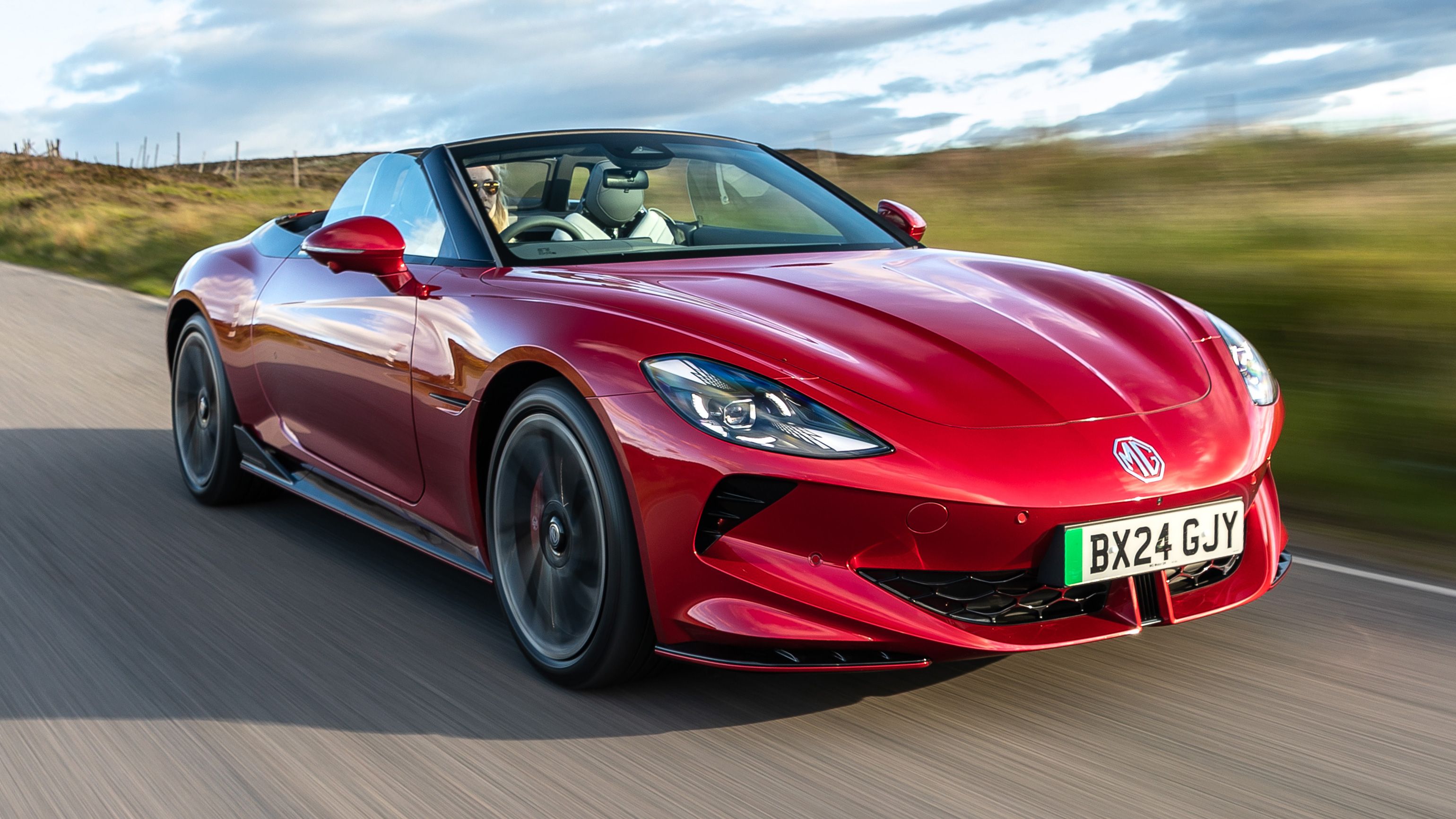 MG Cyberster front driving