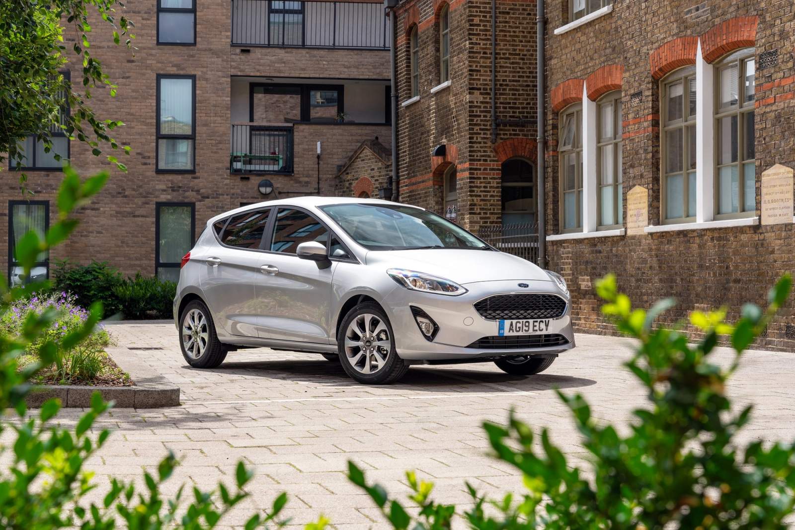 Silver Ford Fiesta