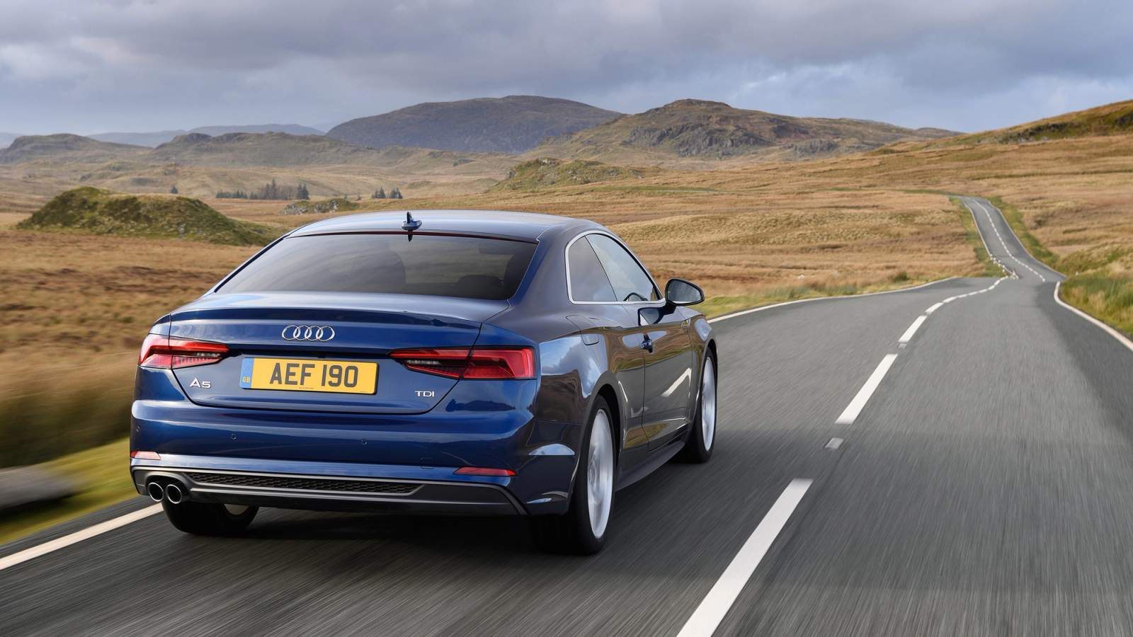 Audi A5 driving