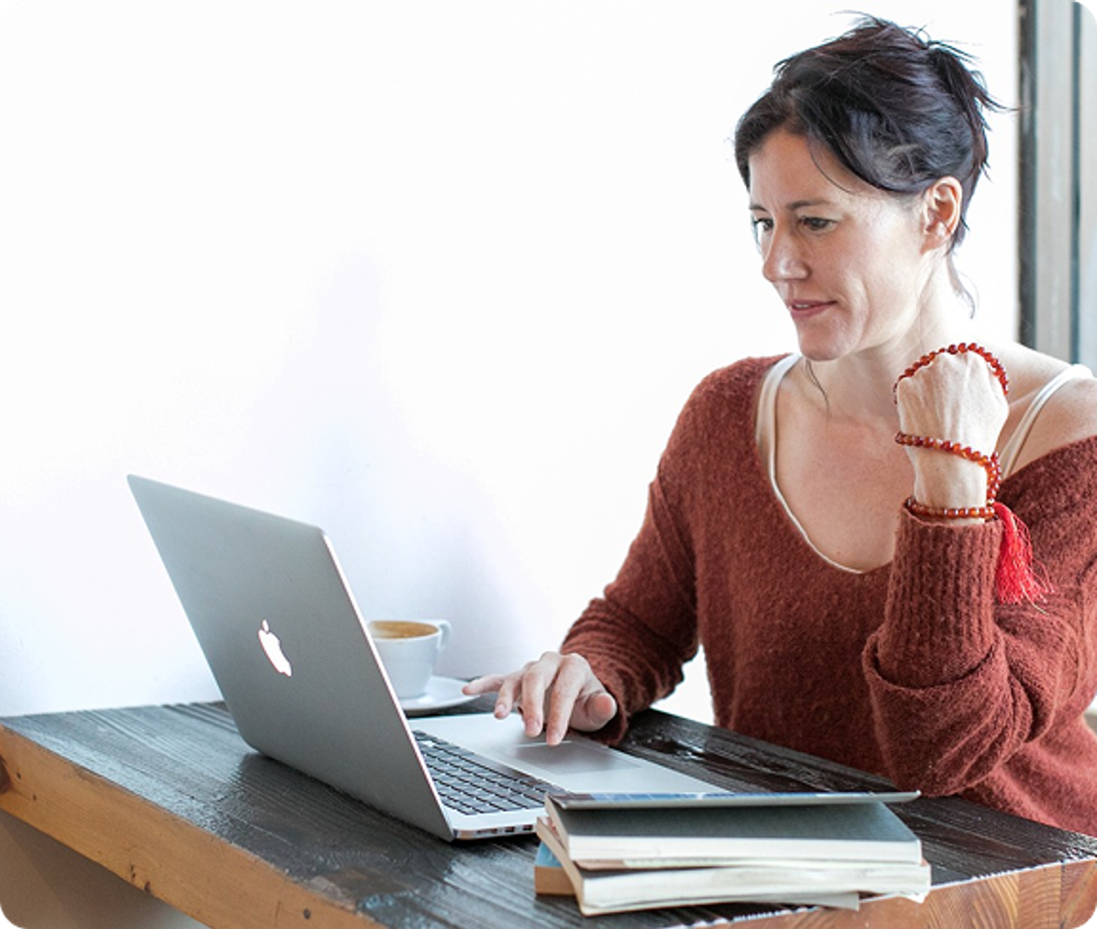 women in front of laptop