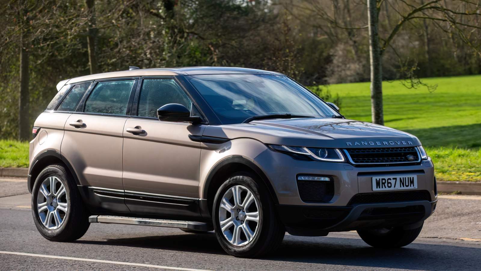 range rover parked