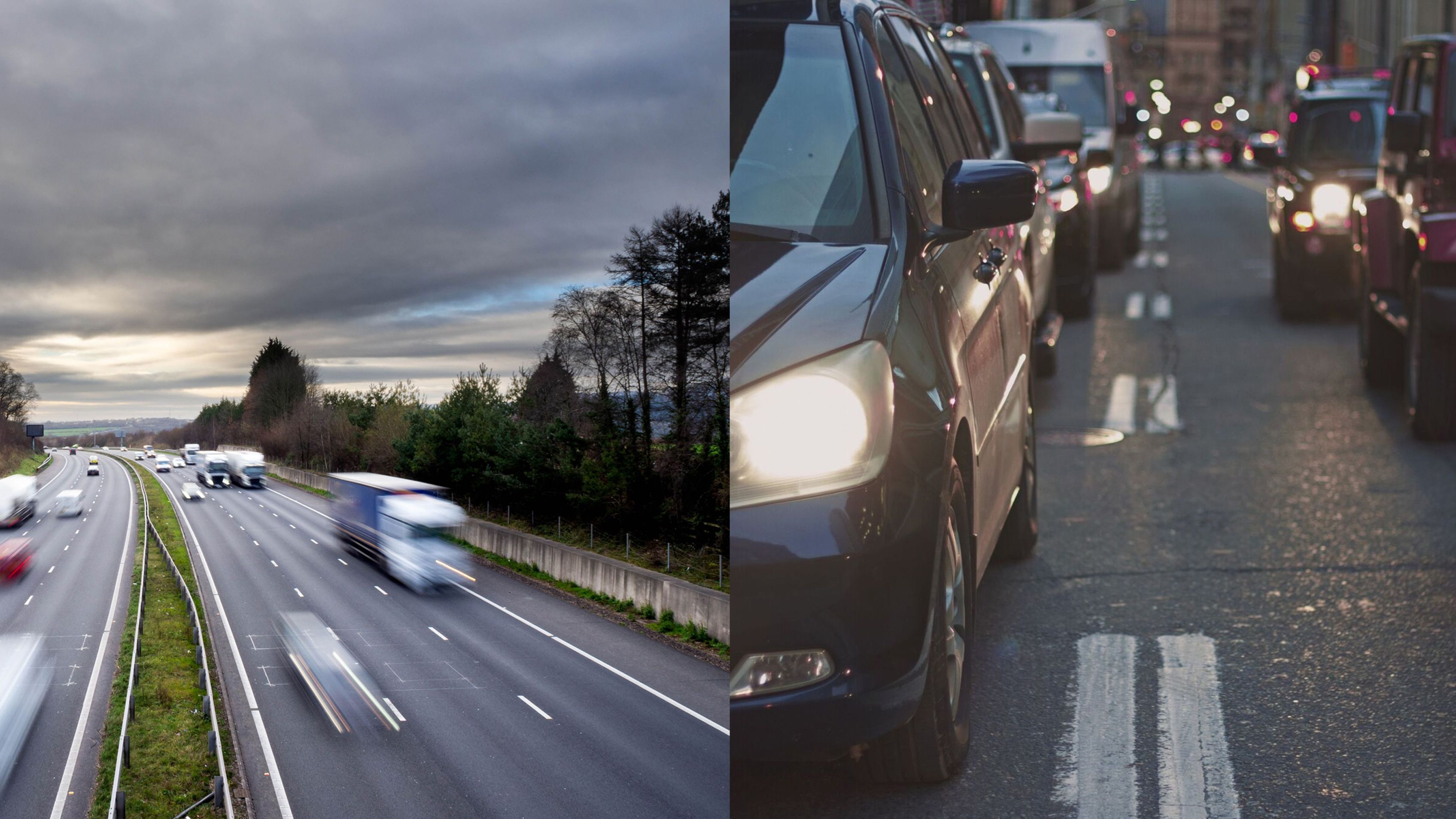 Motorway v city driving