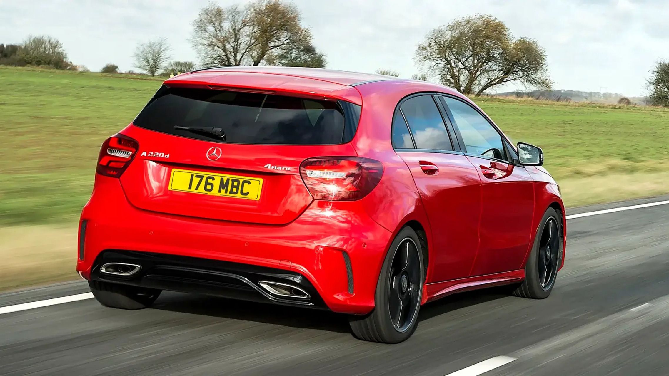 Mercedes A-Class driving
