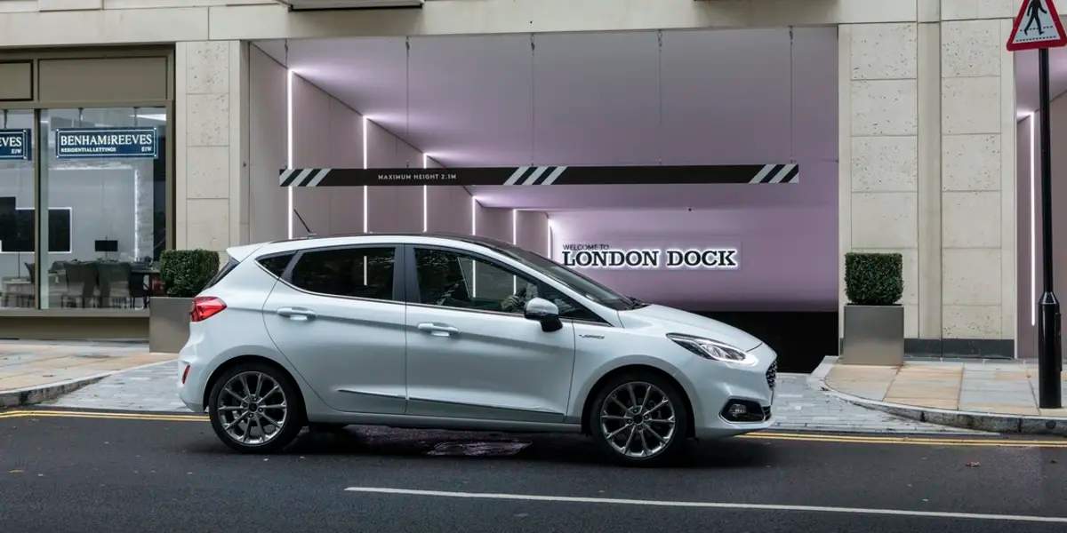 car parked on the road
