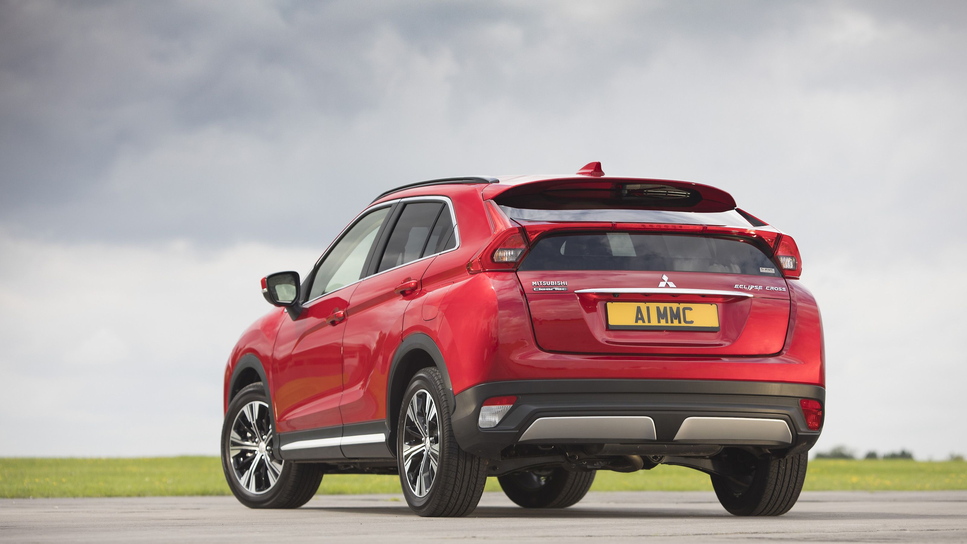 Red Mitsubishi Eclipse Cross rear