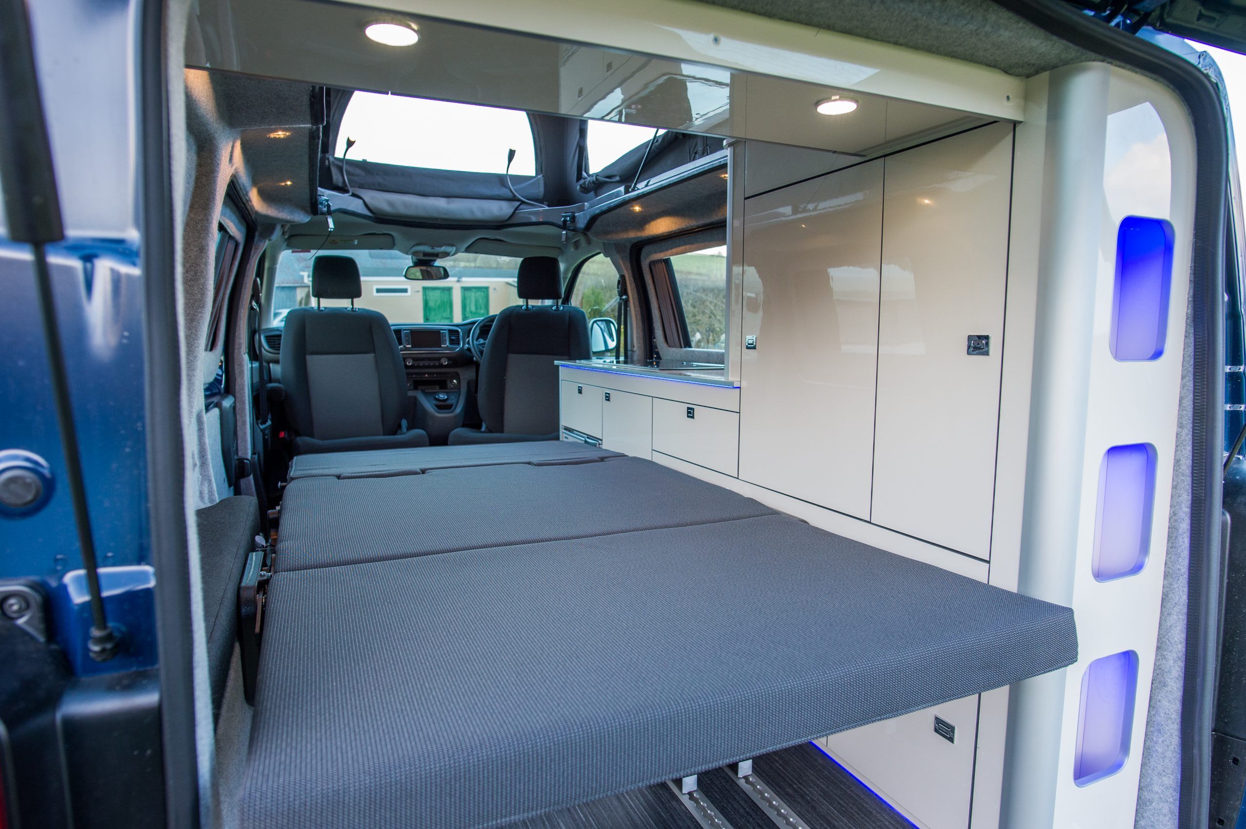 Campervan converted interior