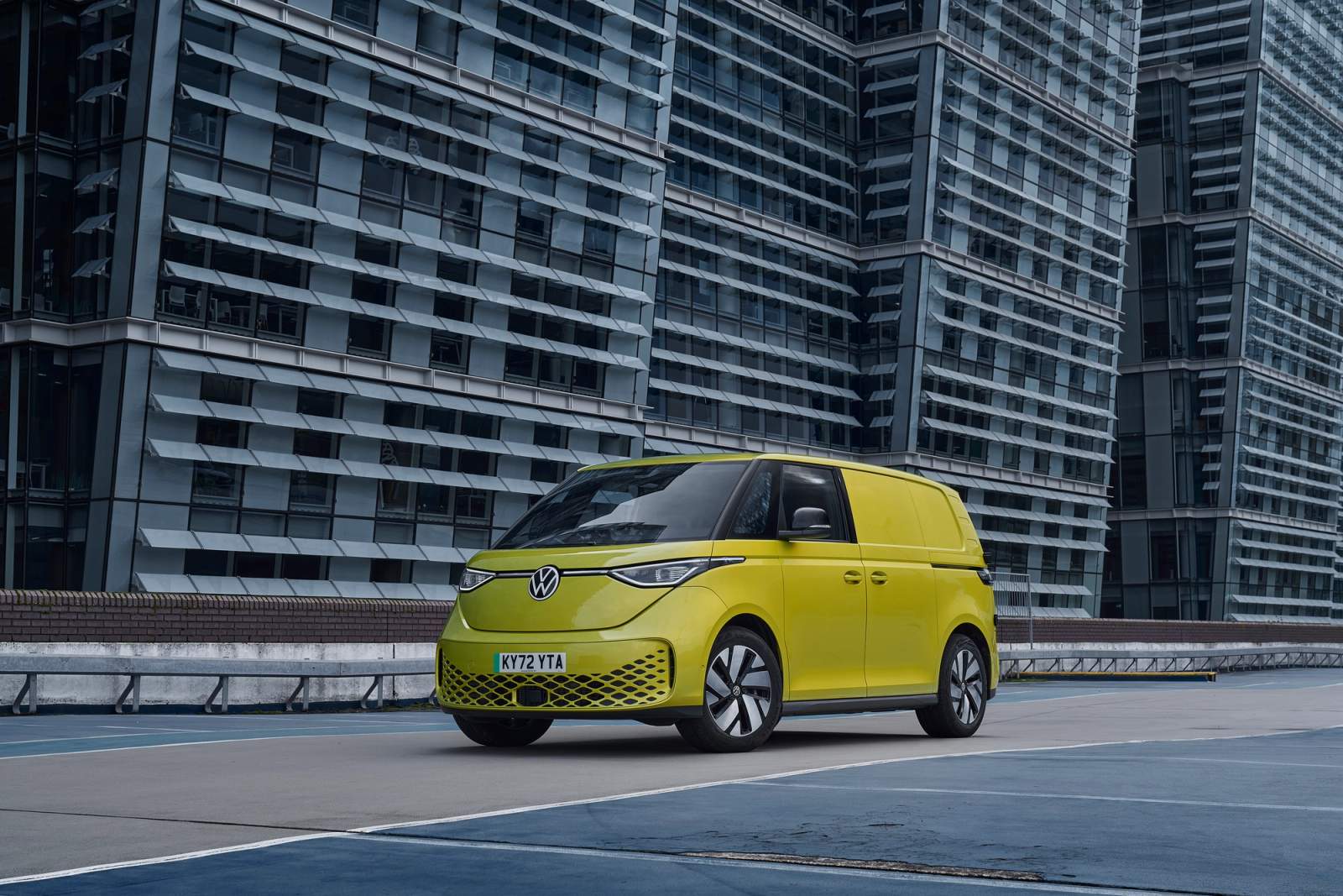 Yellow Volkswagen ID.Buzz Cargo