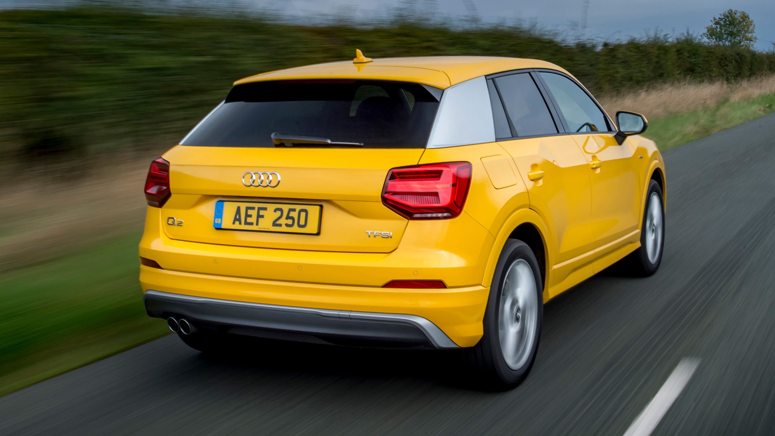 Audi Q2 rear driving