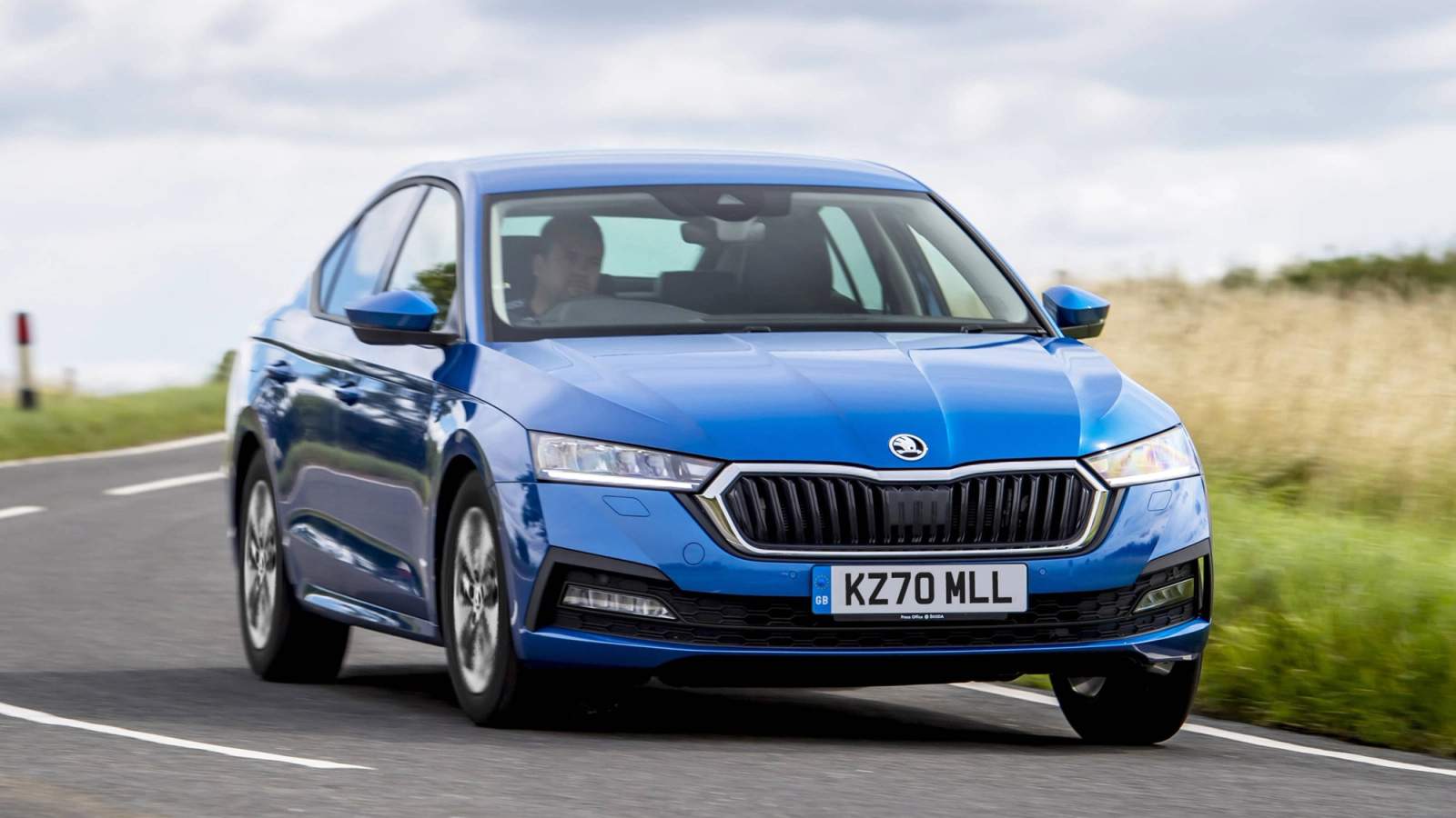 Blue Skoda Octavia