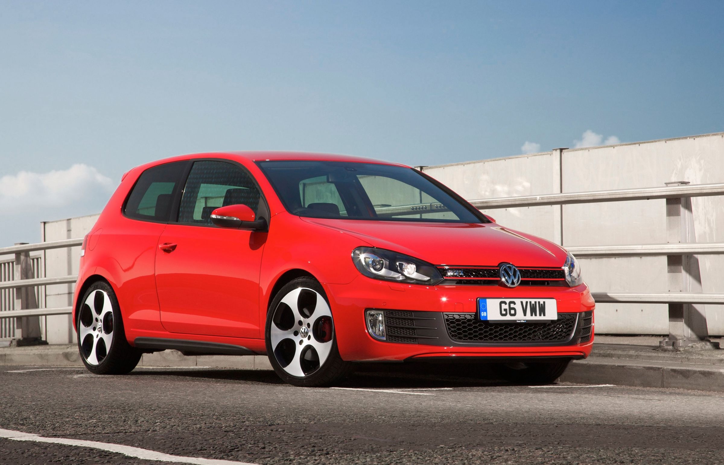 Red Volkswagen Golf GTI
