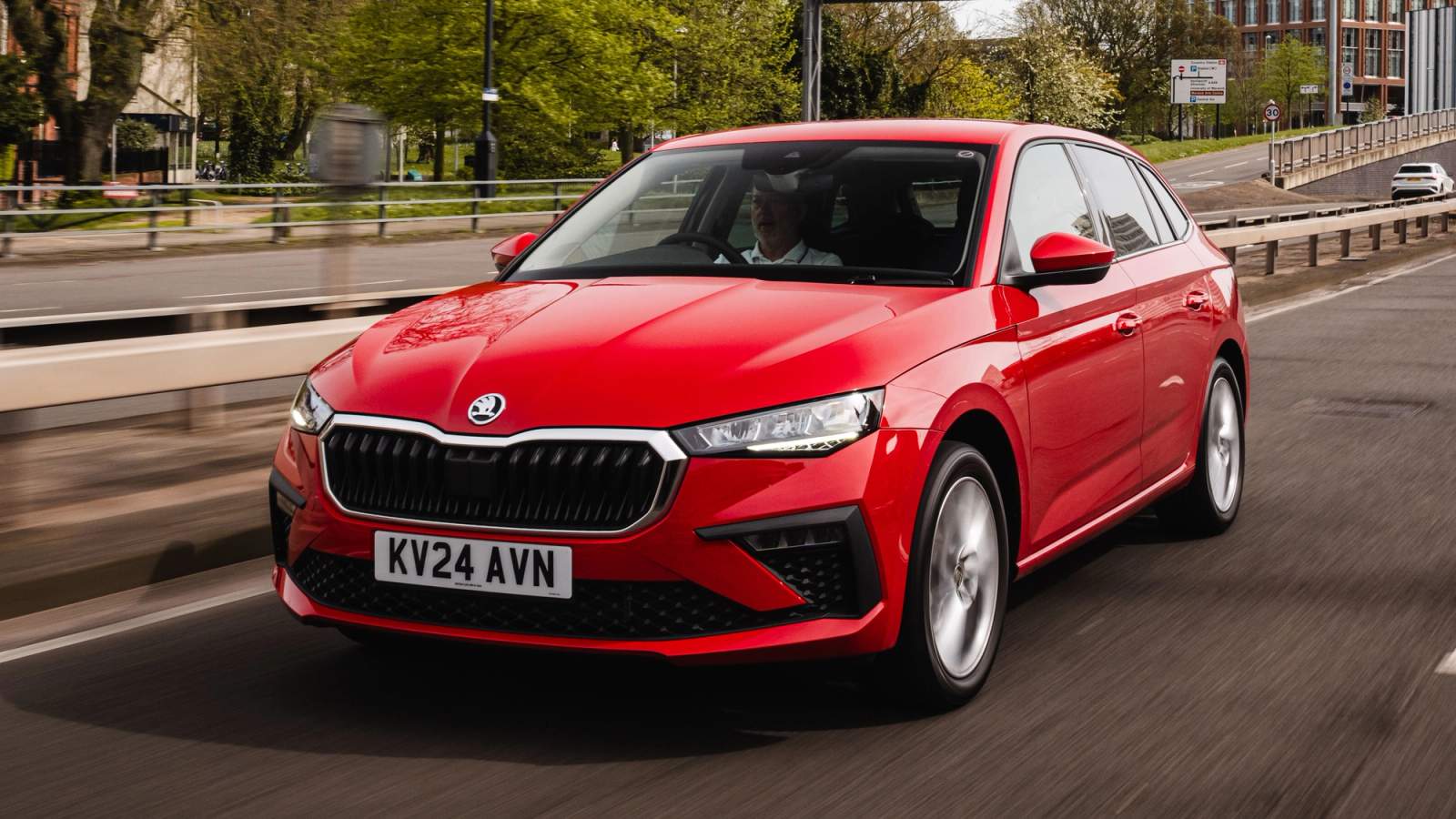 Skoda Scala front driving