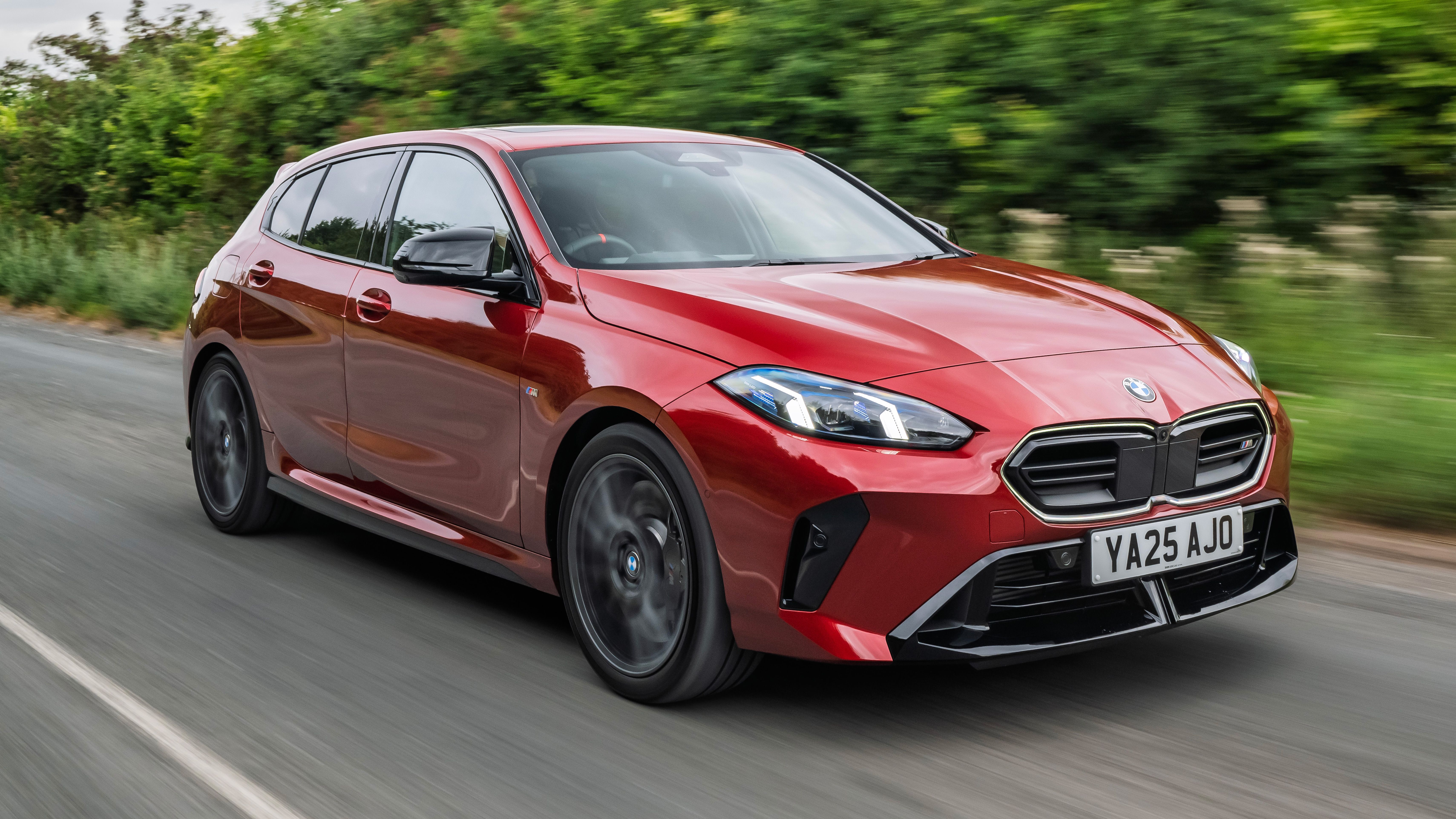 BMW 1 Series driving on UK road