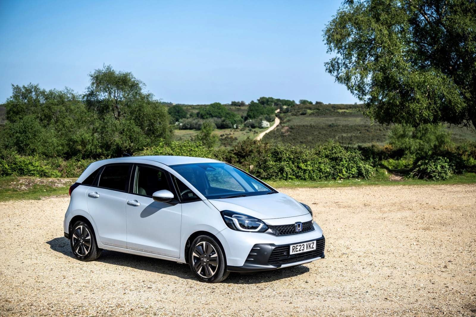 Silver Honda Jazz