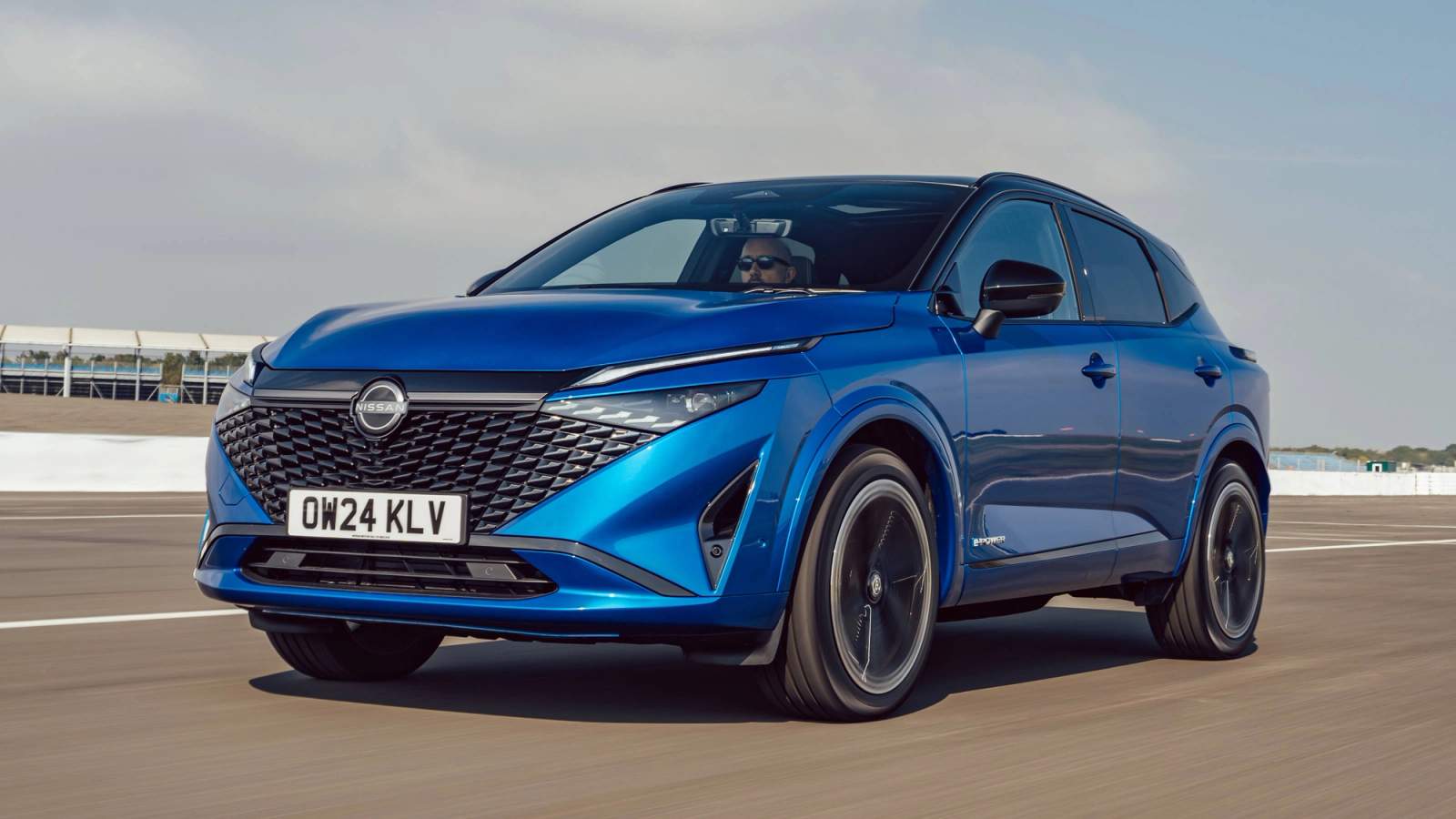 Blue Nissan Qashqai