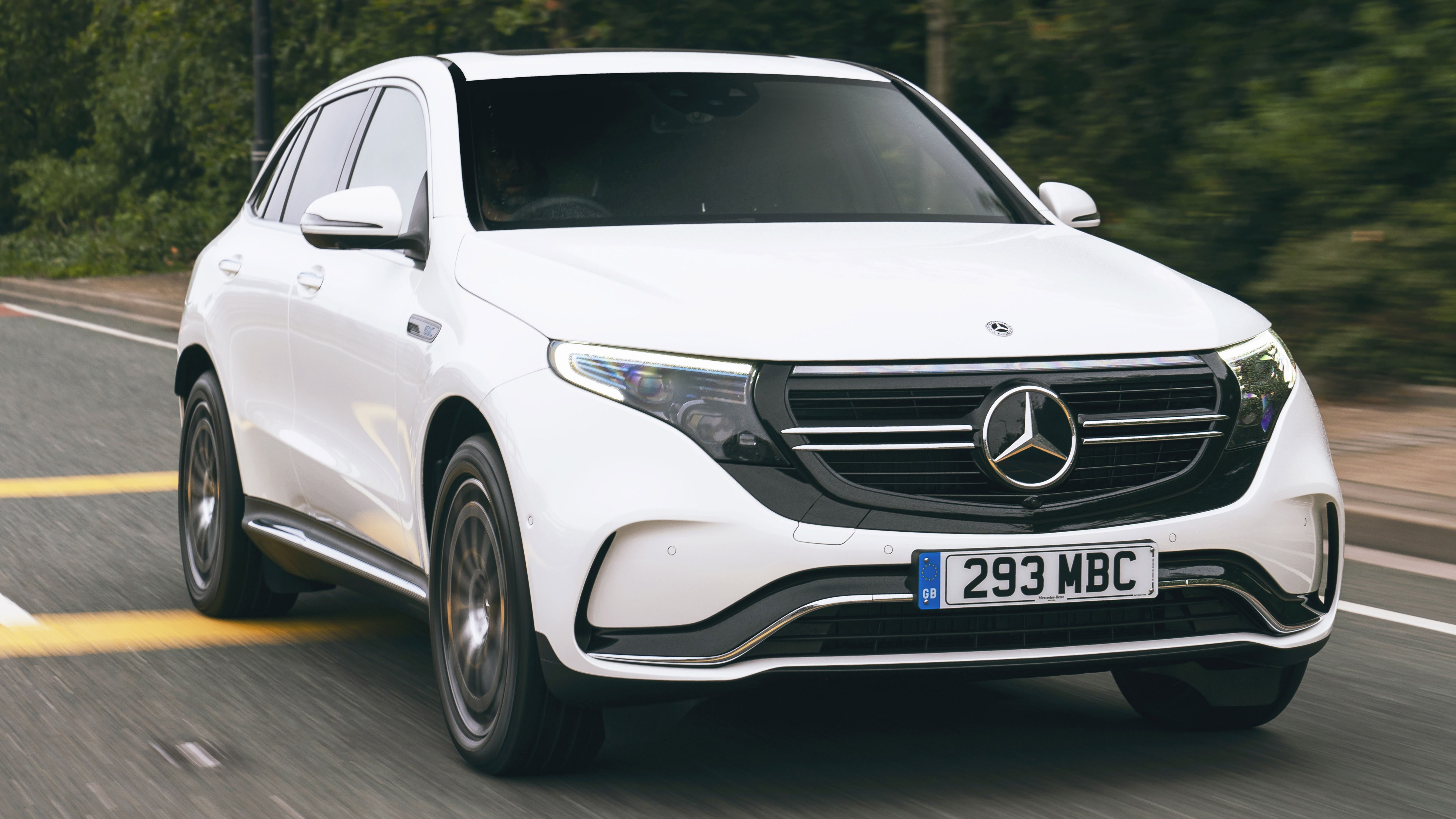 Mercedes EQC SUV driving