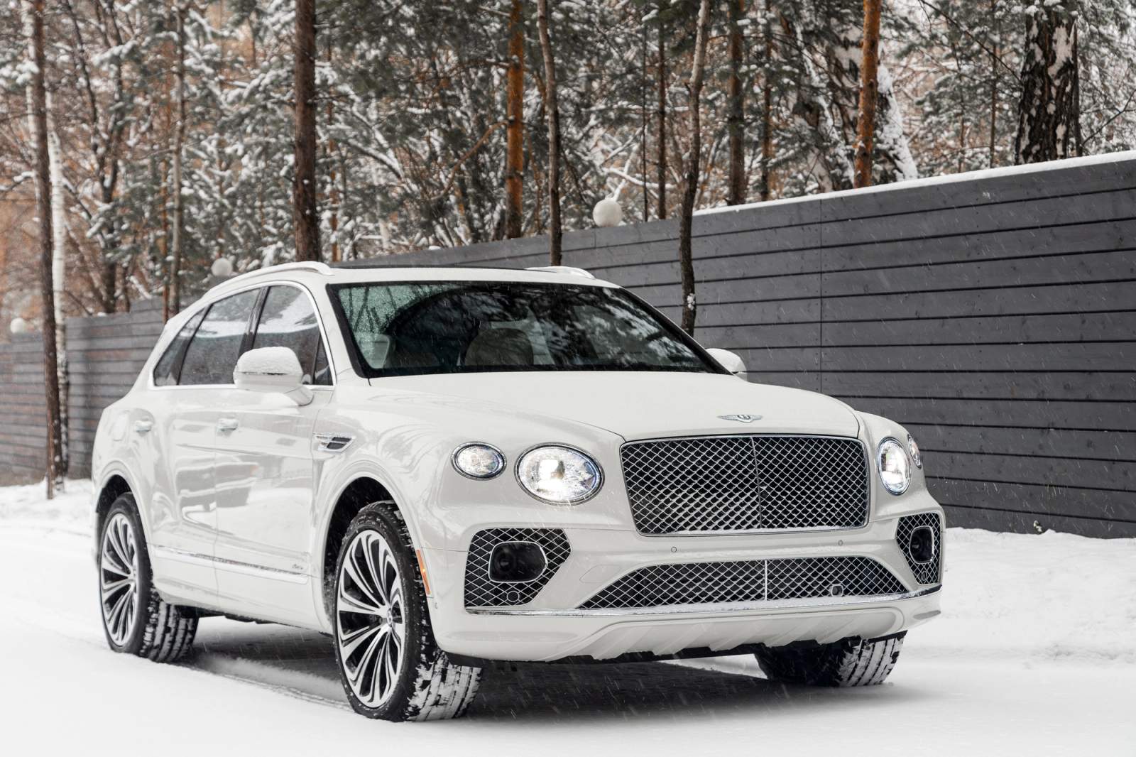 white car parked