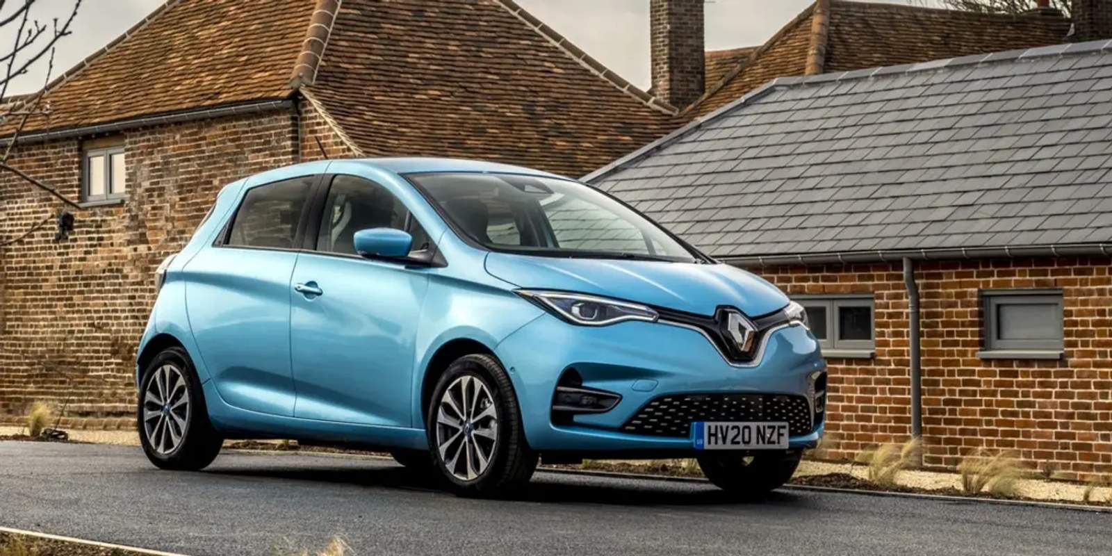 blue car parked