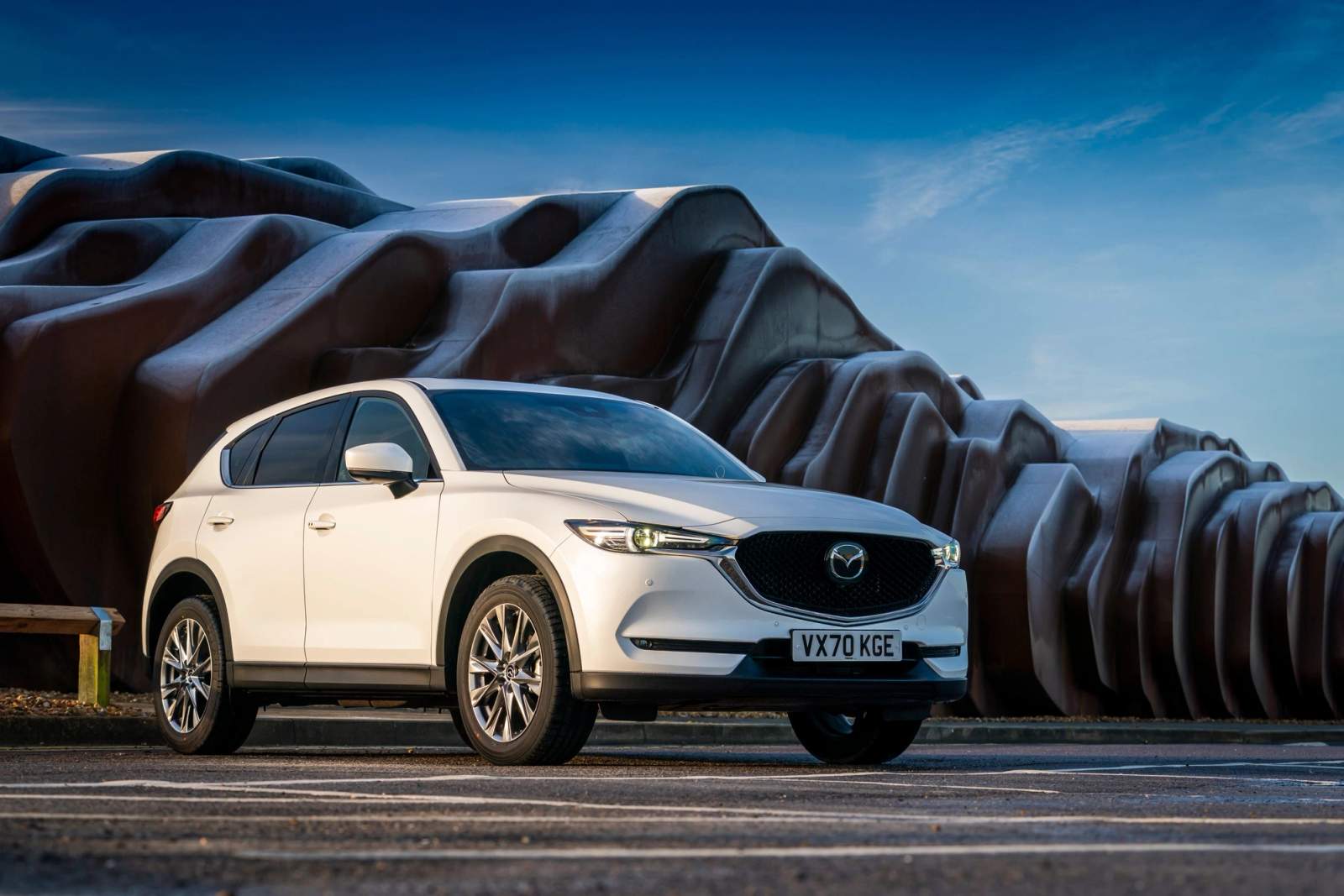 White Mazda CX-5
