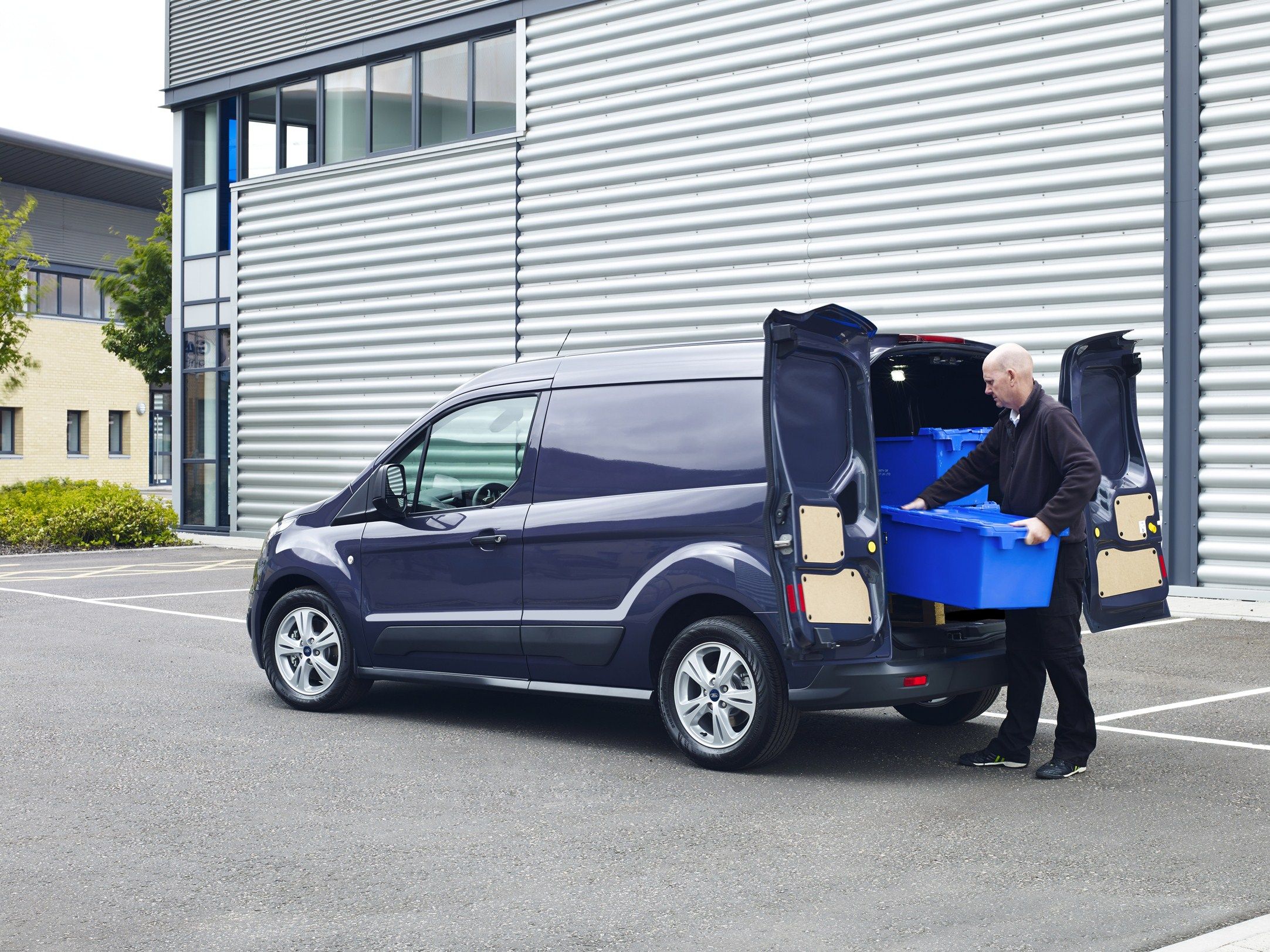 van being unloaded