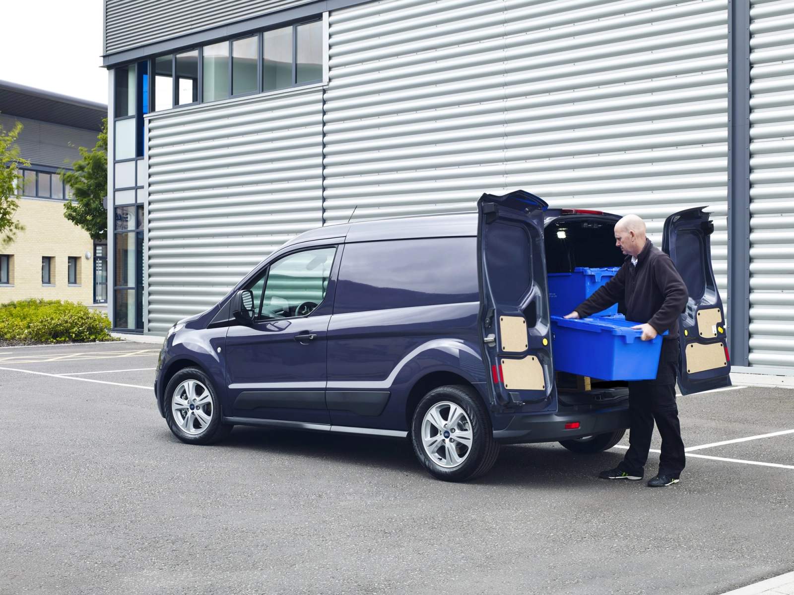 van being unloaded