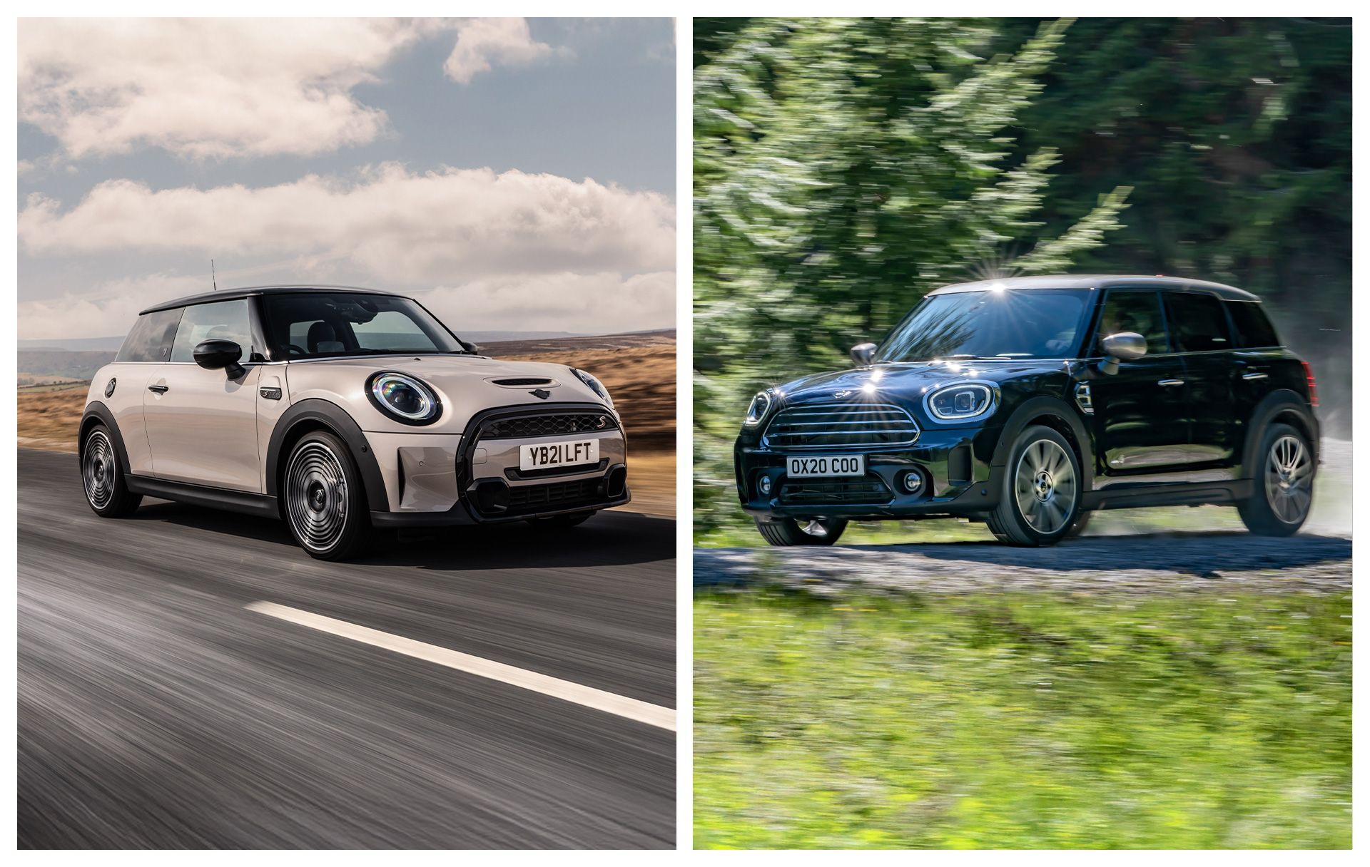 Mini hatch vs Mini Countryman comparison header
