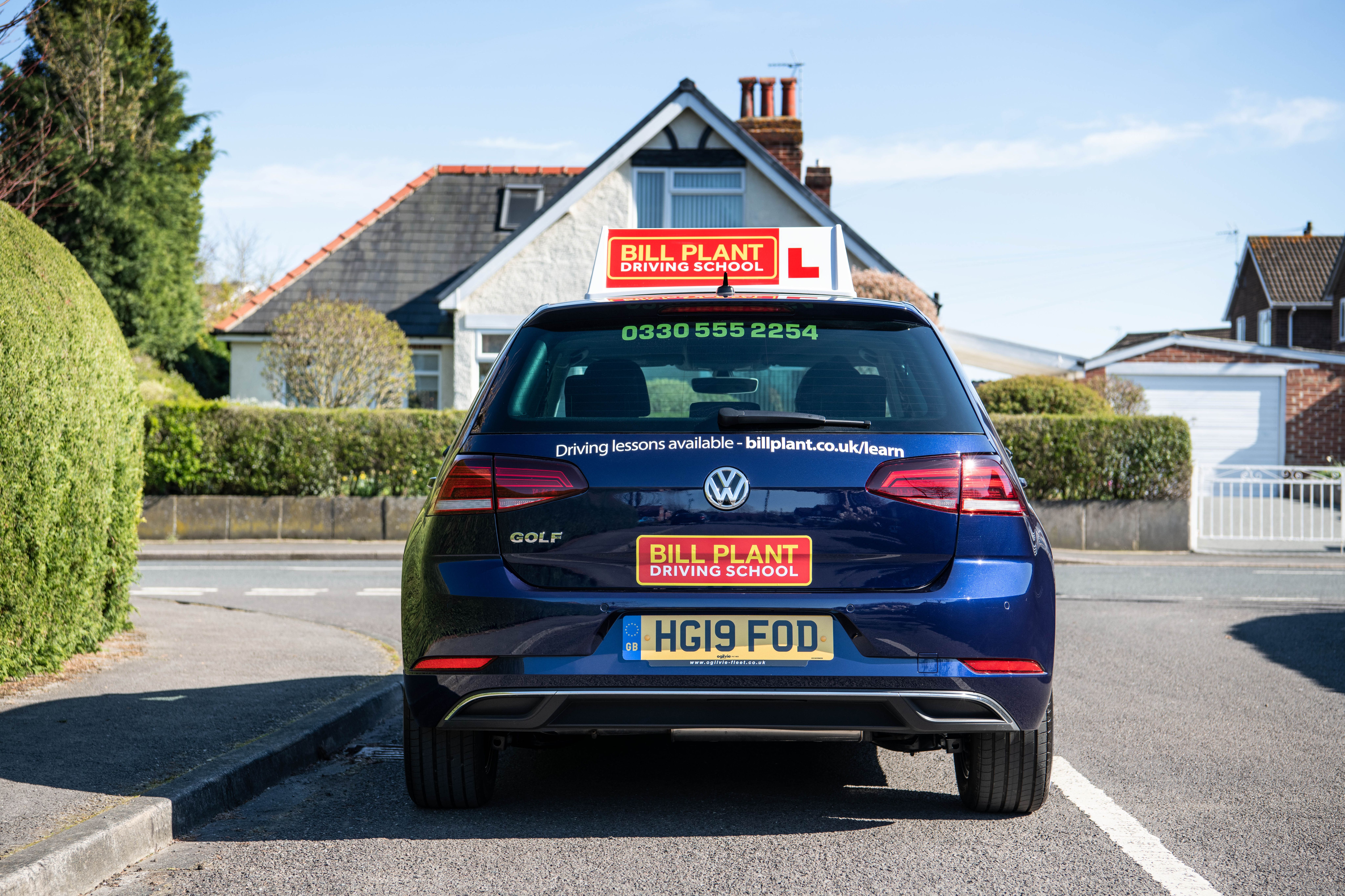 Volkswagen Golf driving instructor vehicle