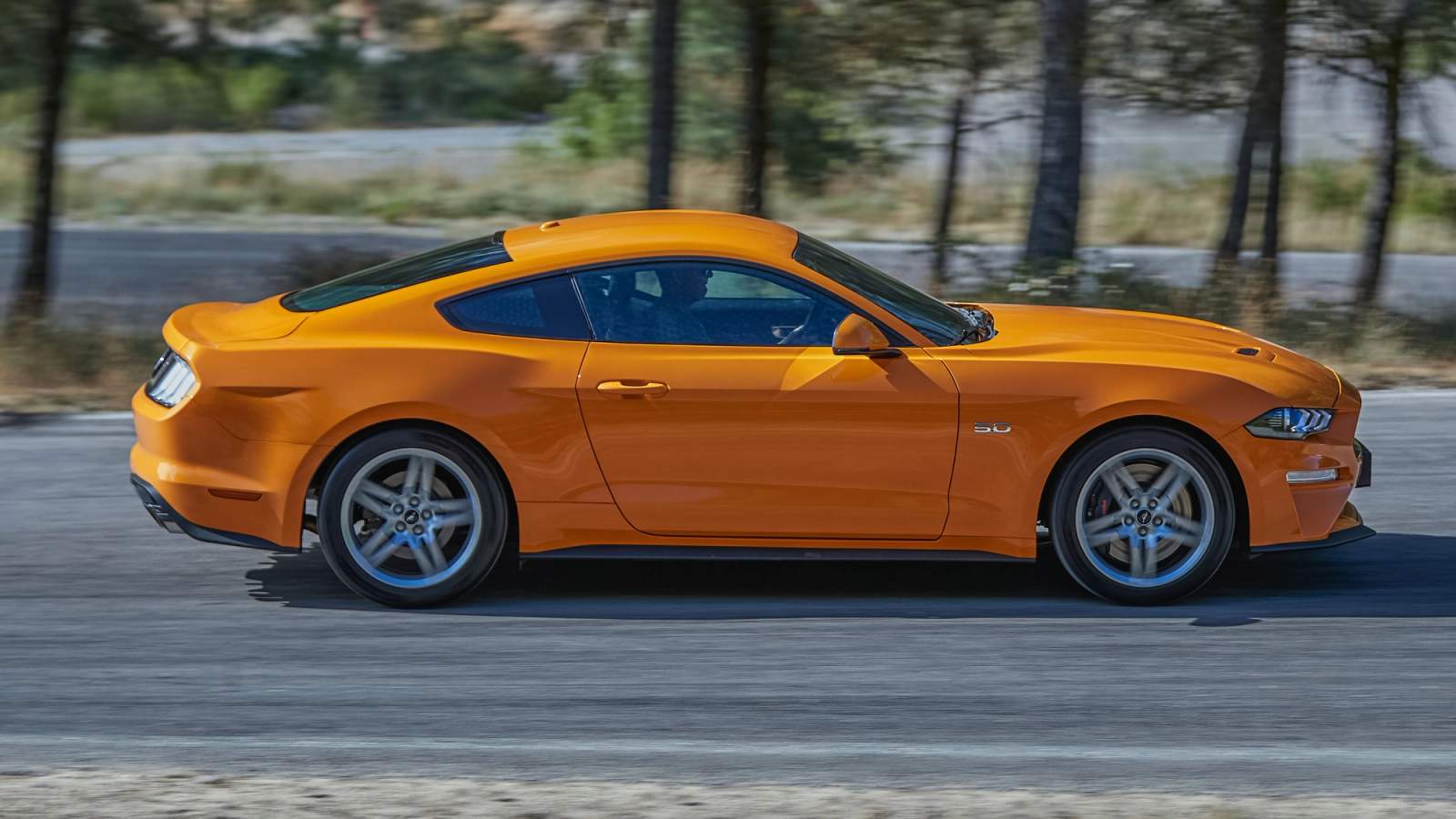 Ford Mustang side profile