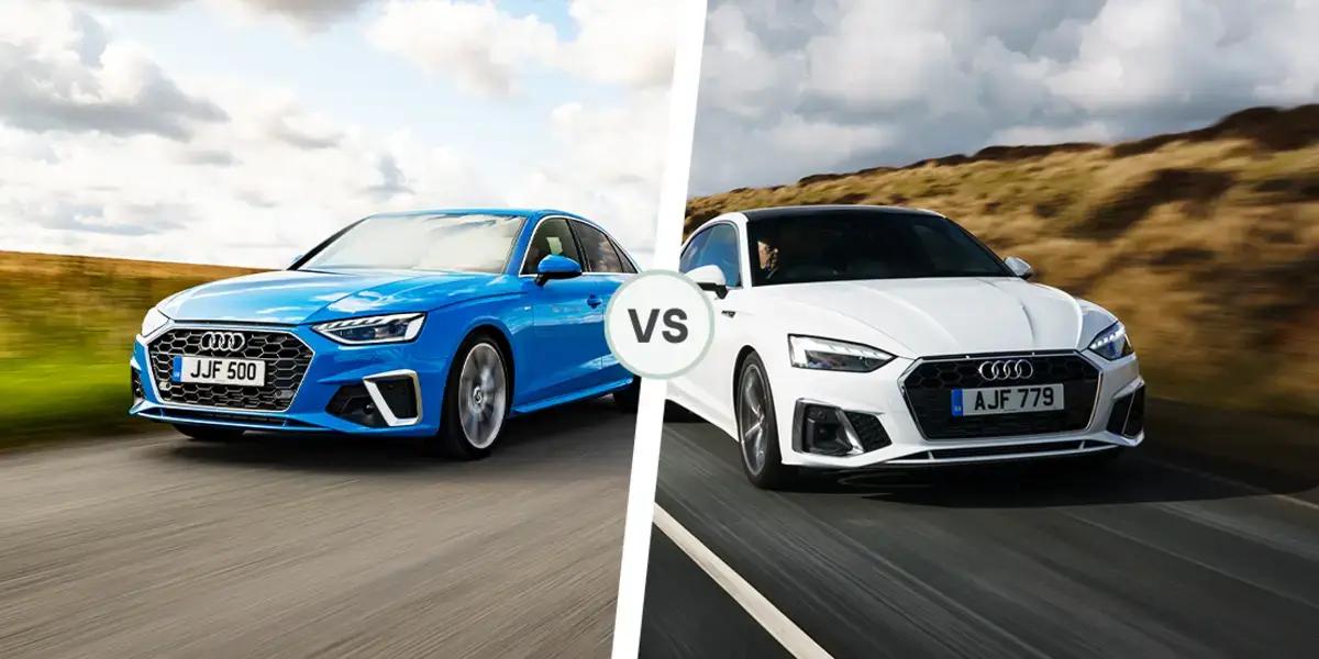 audi vs audi front on the road view