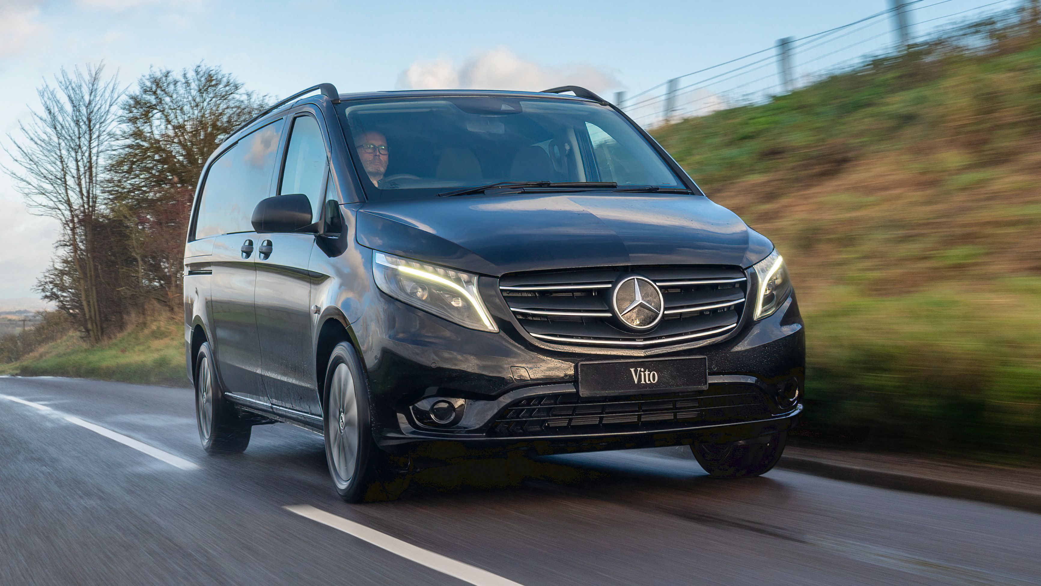 Mercedes Benz Vito driving