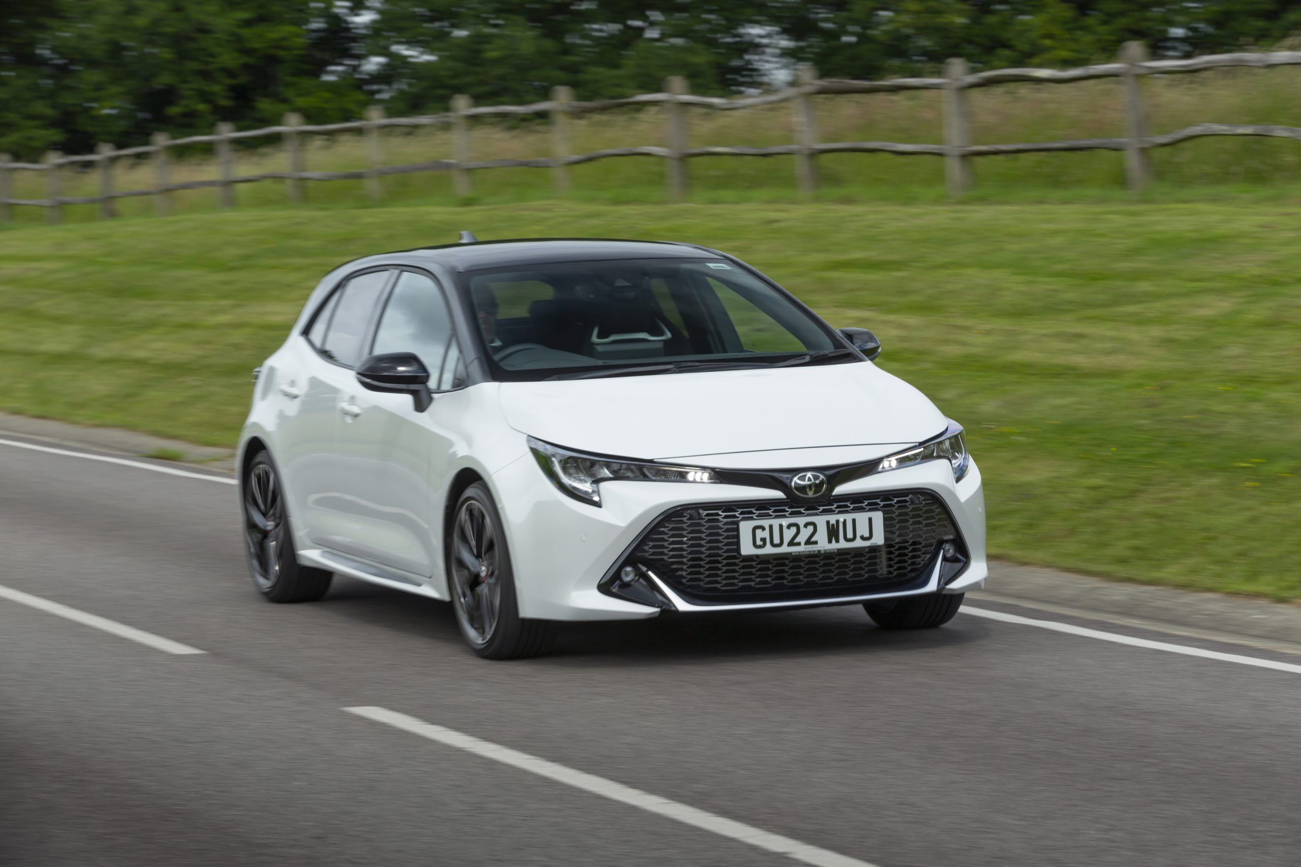 White Toyota Corolla
