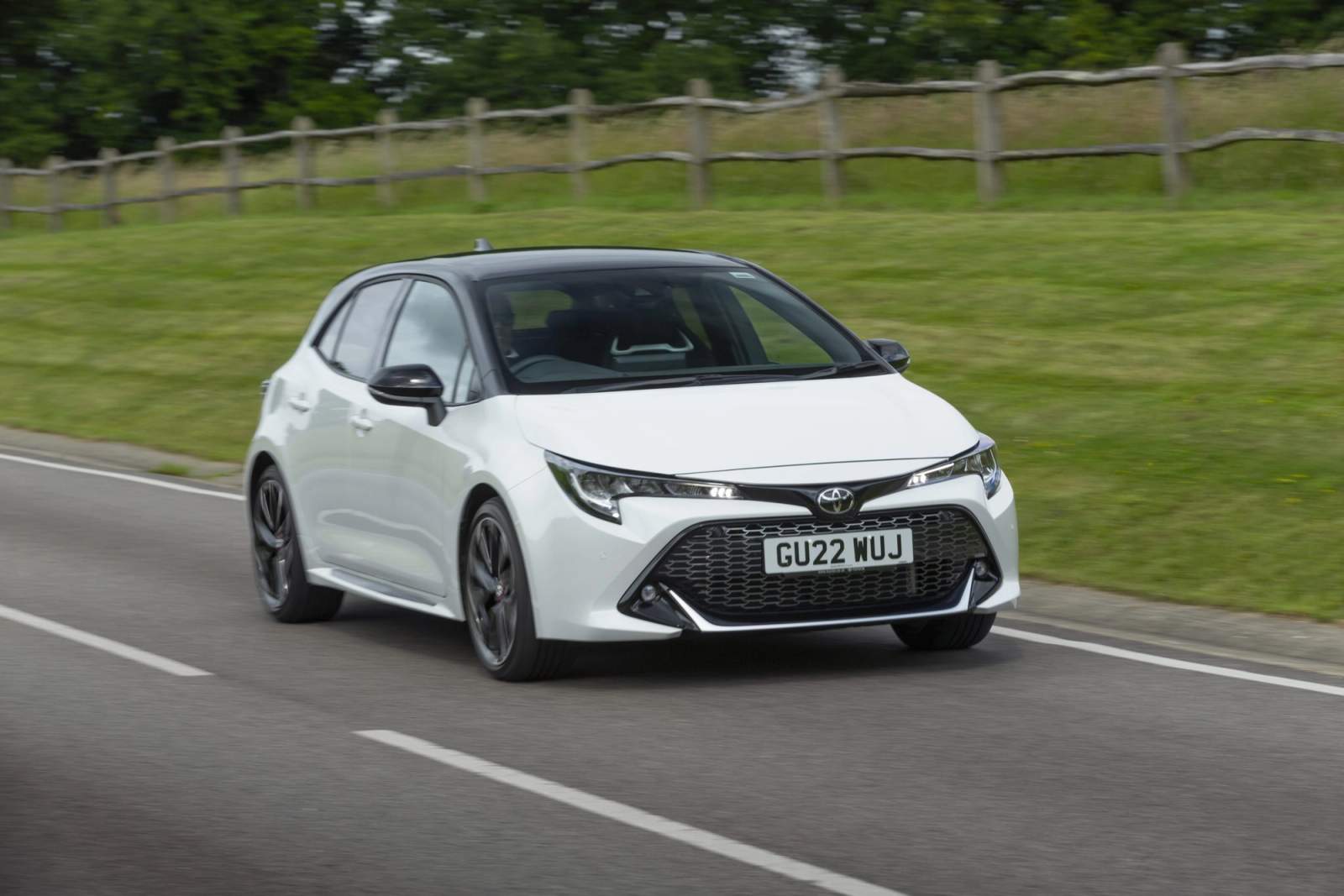 White Toyota Corolla