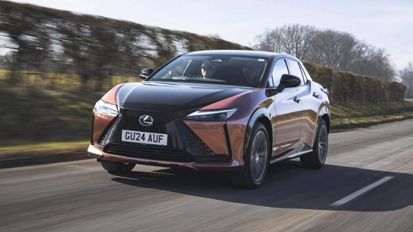 Orange and black Lexus RZ