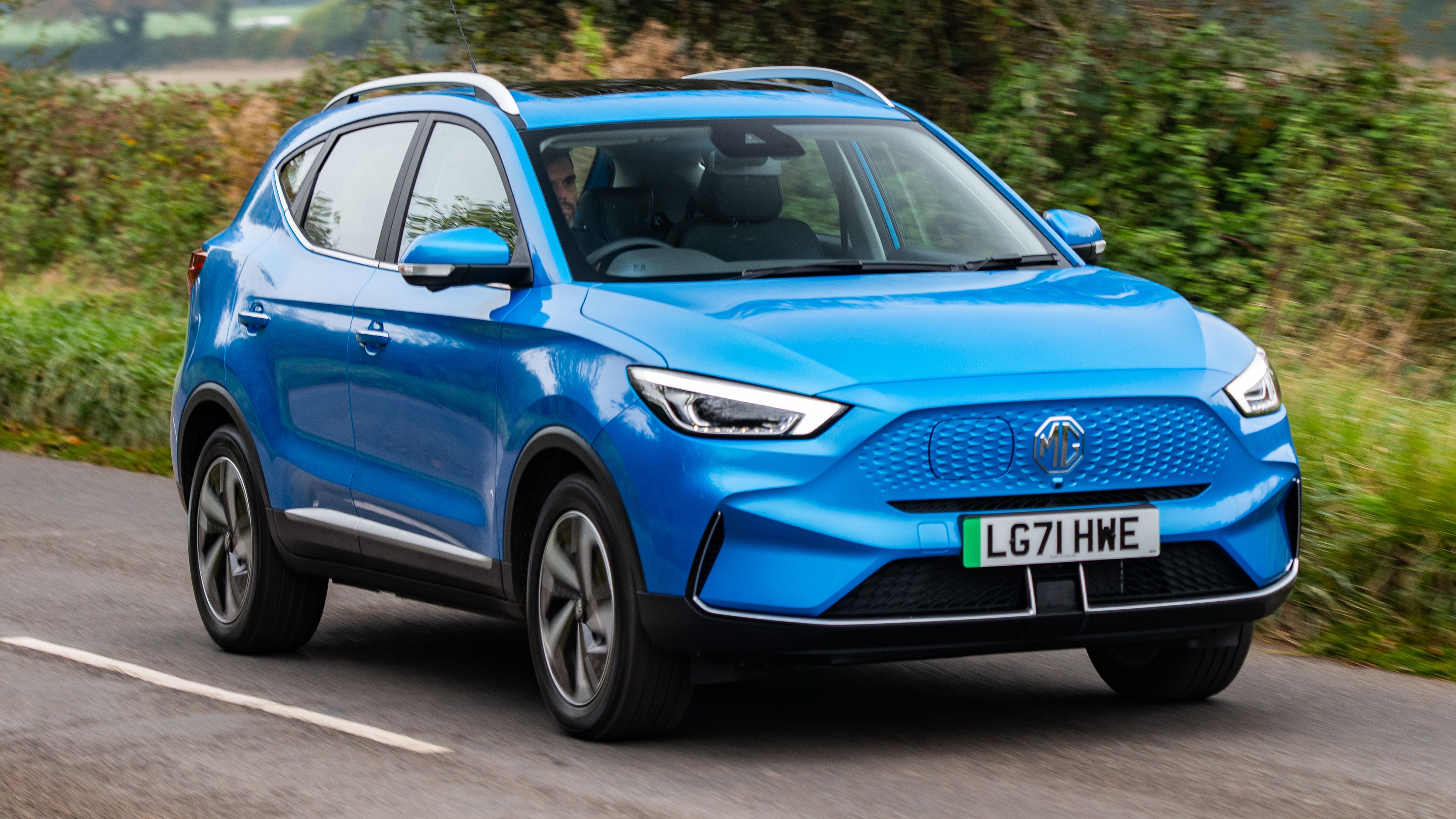 MG ZS EV driving