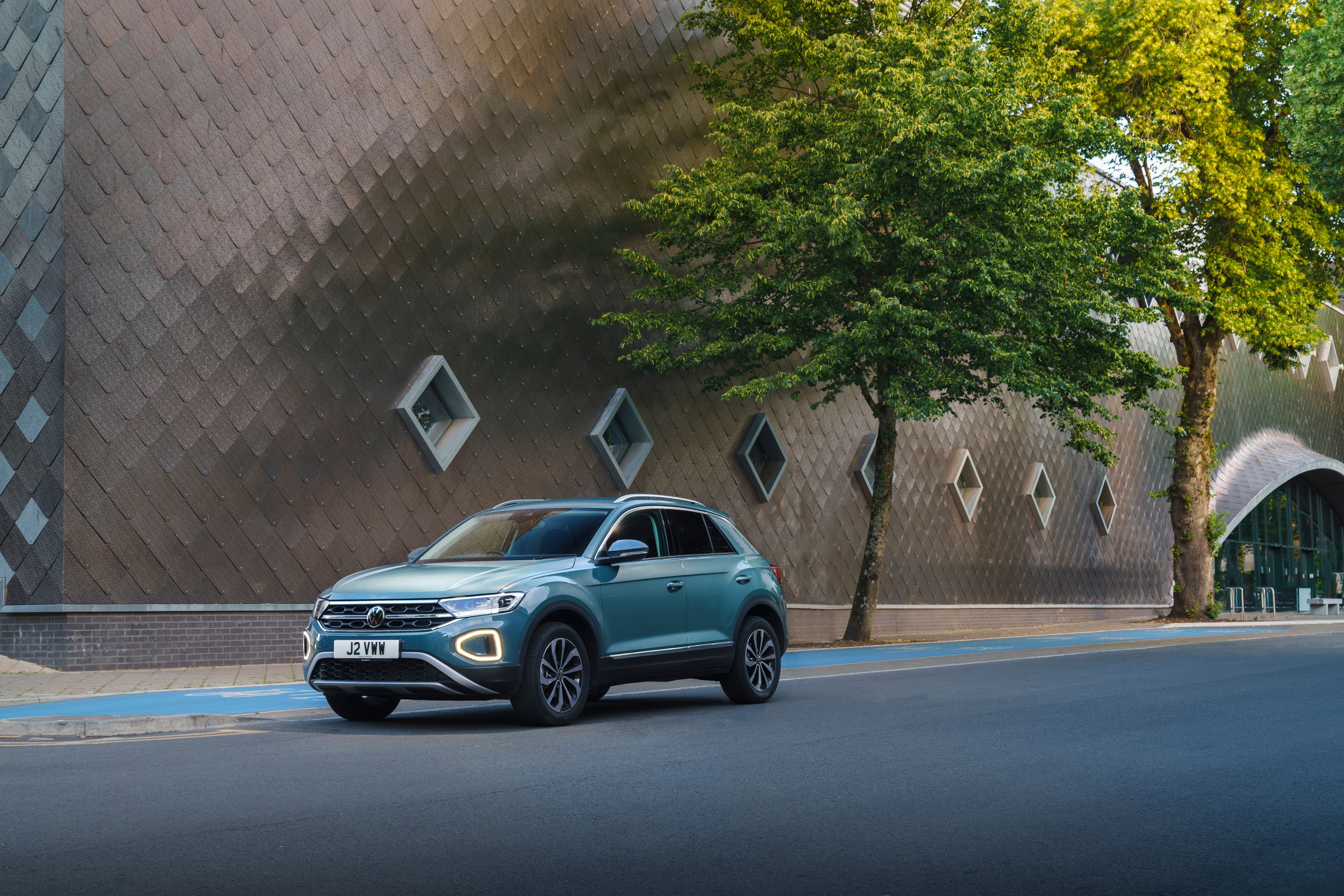 Blue Volkswagen T-Roc