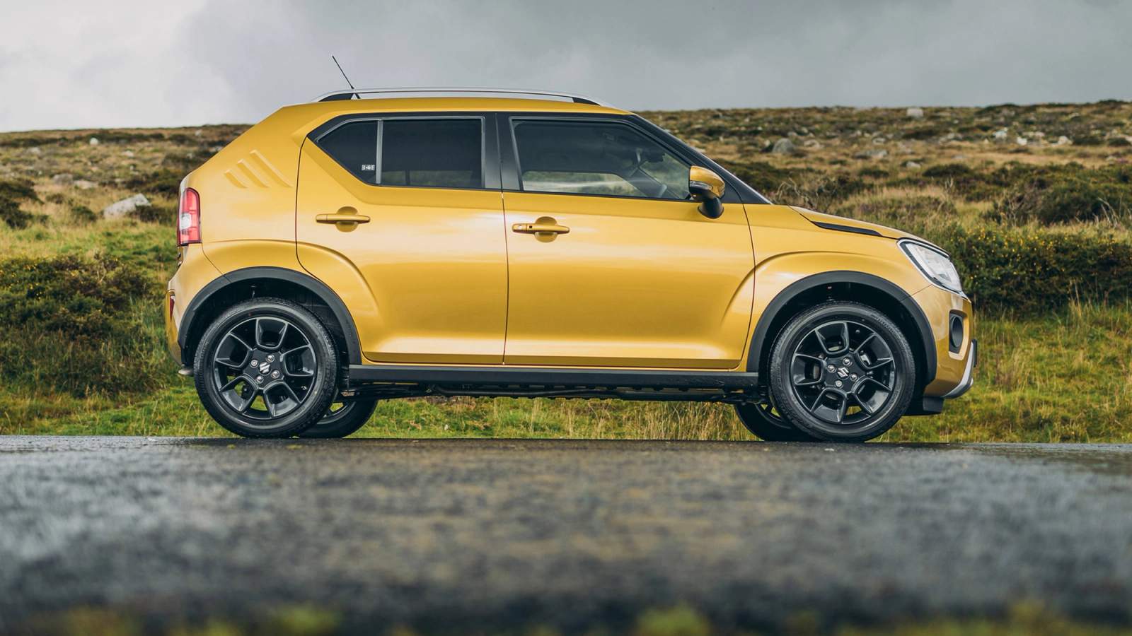 Yellow Suzuki Ignis with a high driving position