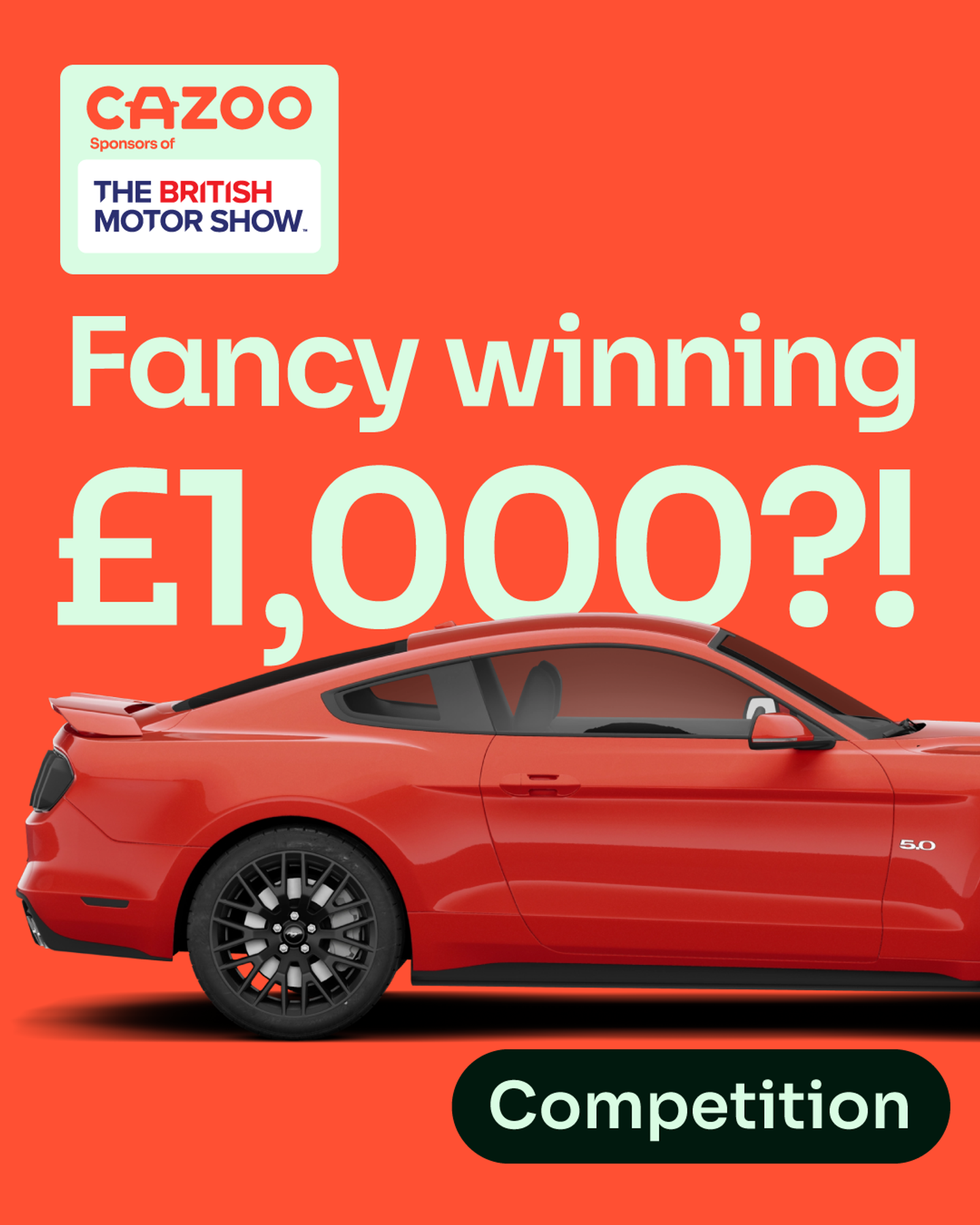 Cazoo competition - red car