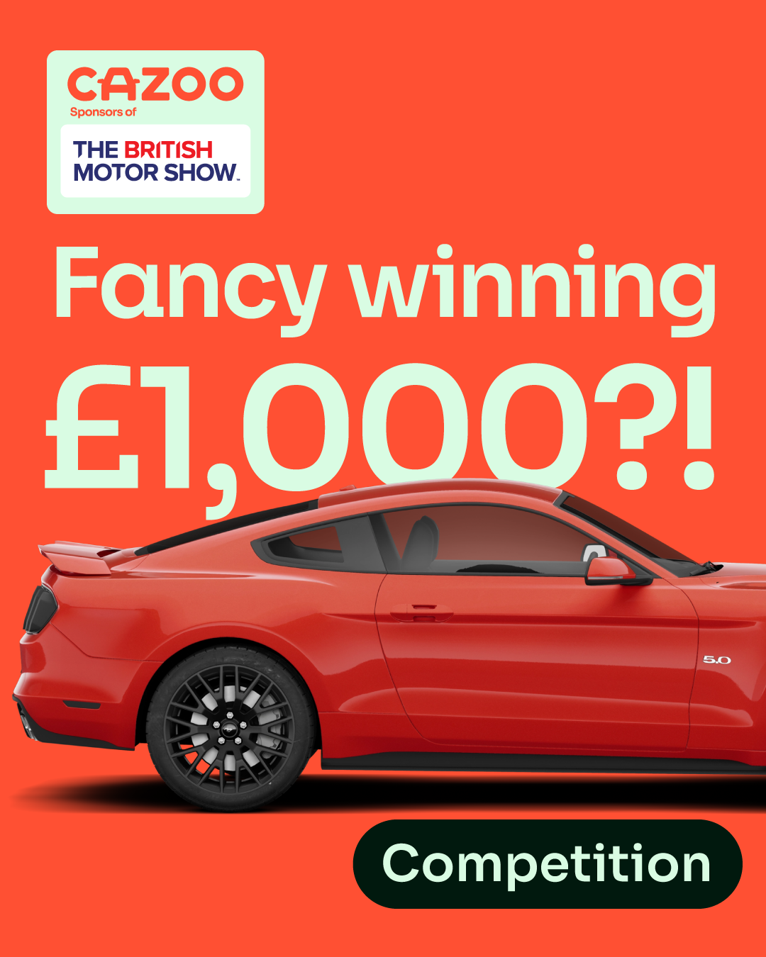 Cazoo competition - red car