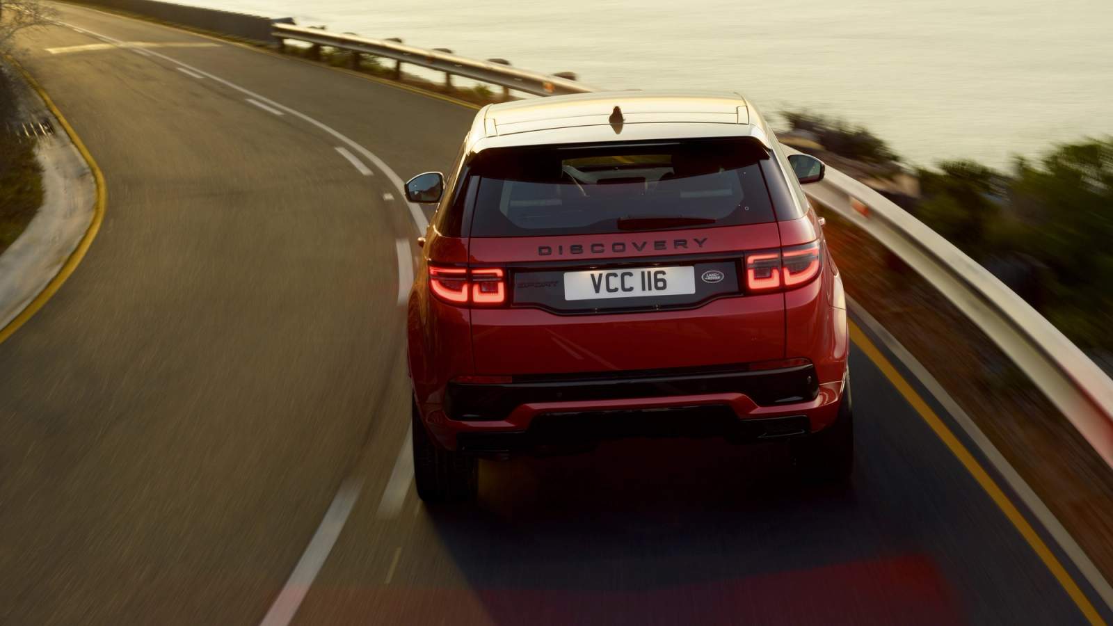 Land Rover Discovery Sport driving rear