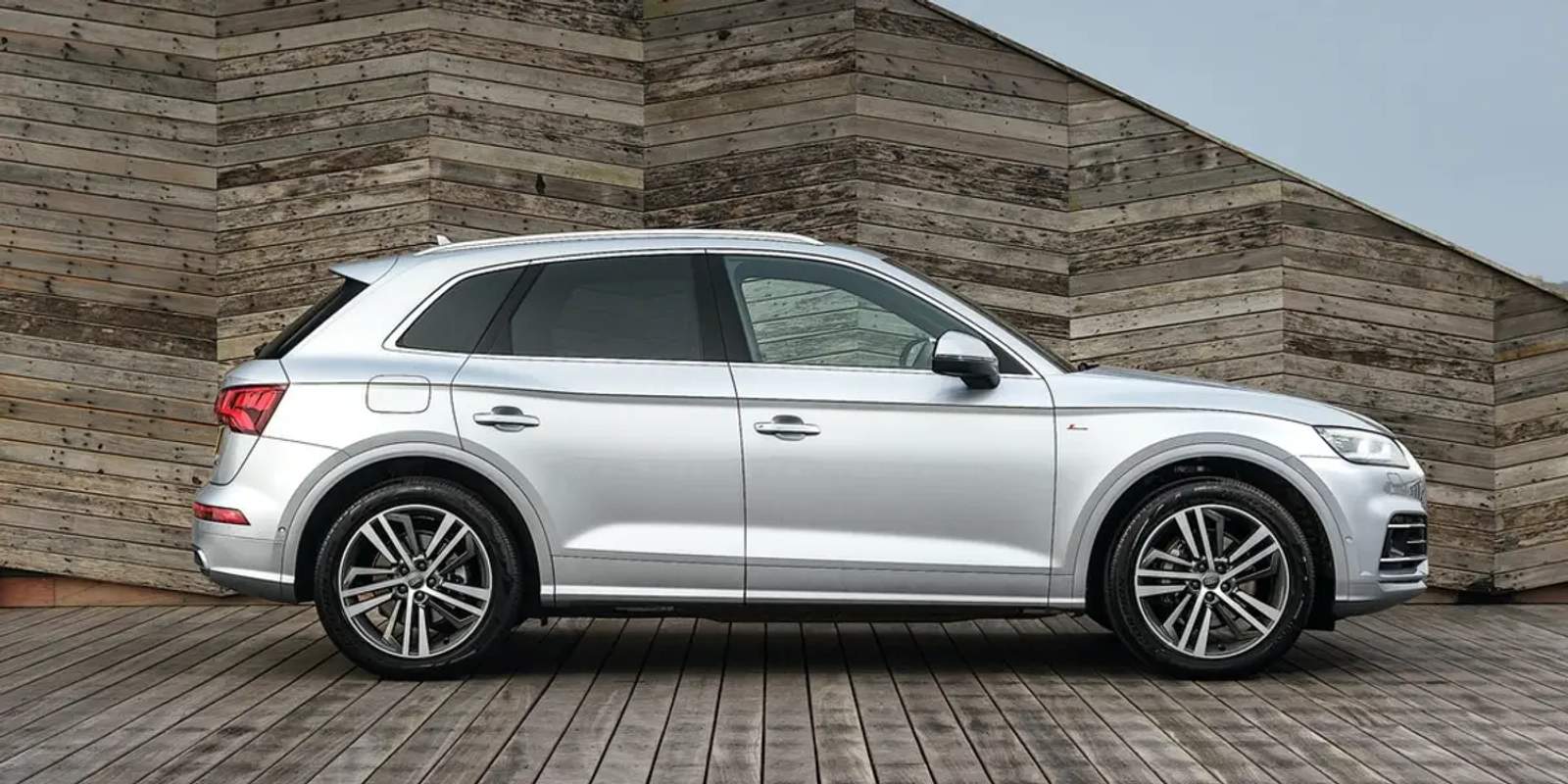 silver car parked