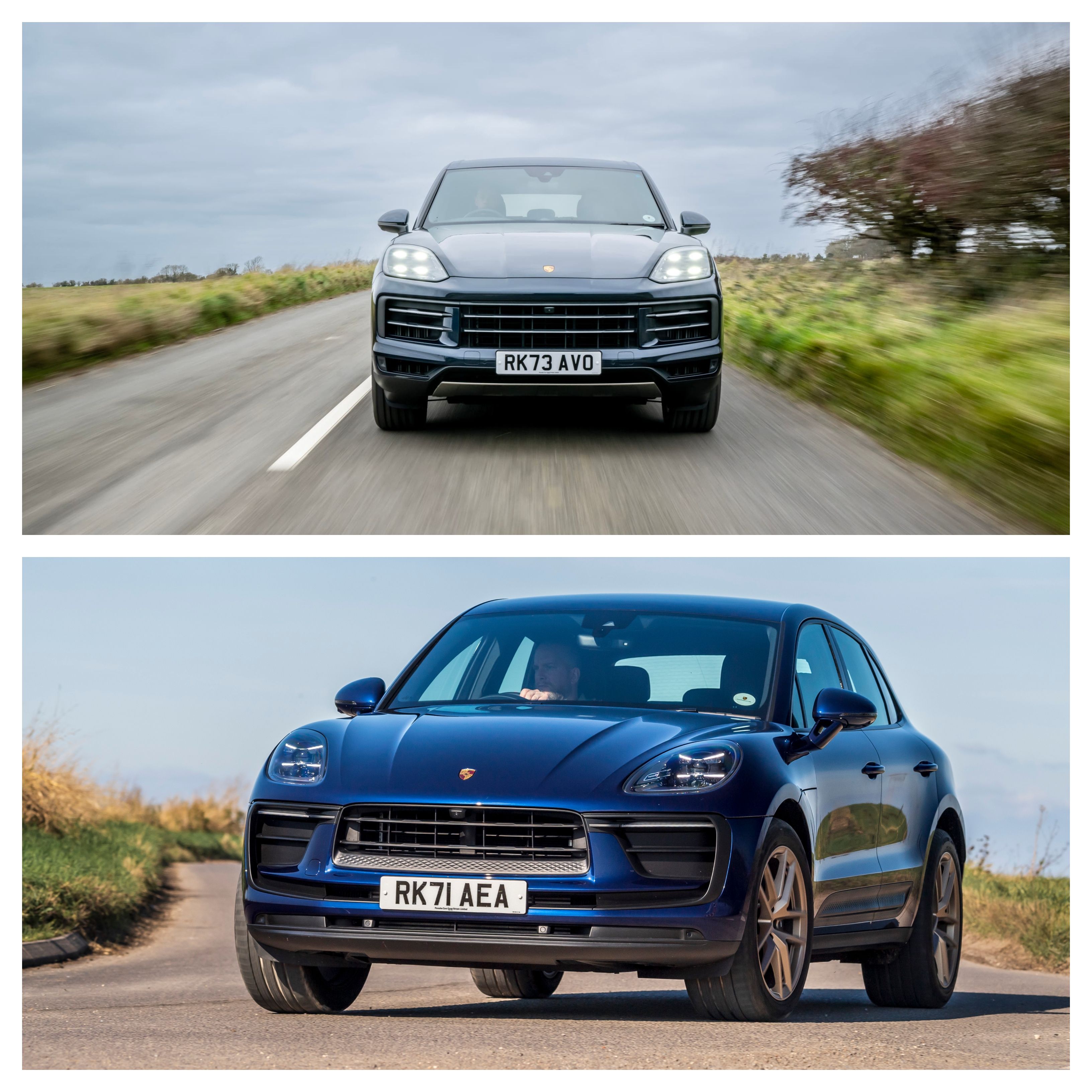 porsche macan and porsche cayenne