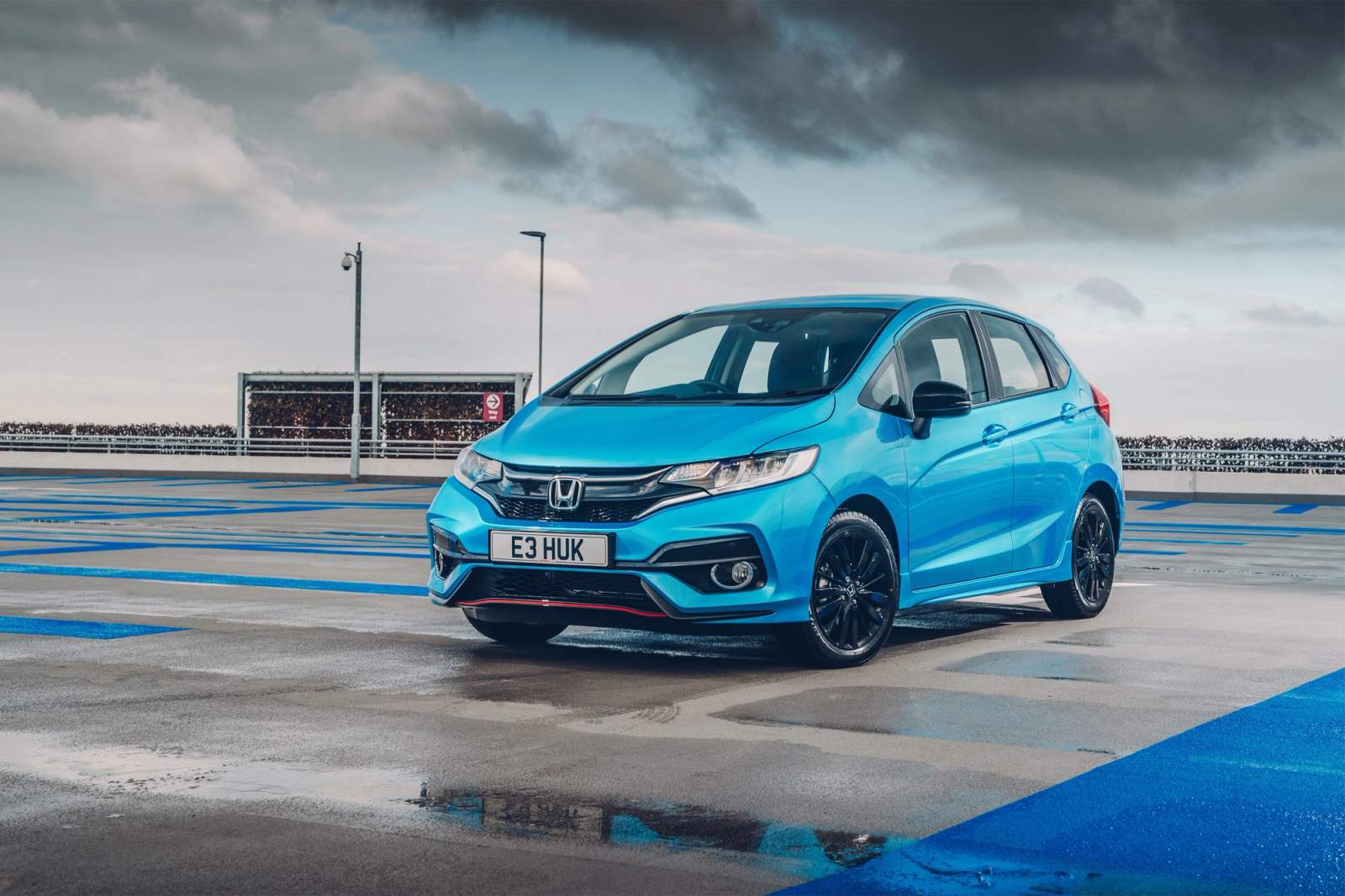 Blue Honda Jazz