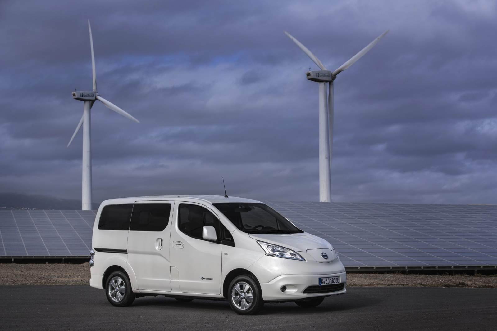 white van parked 